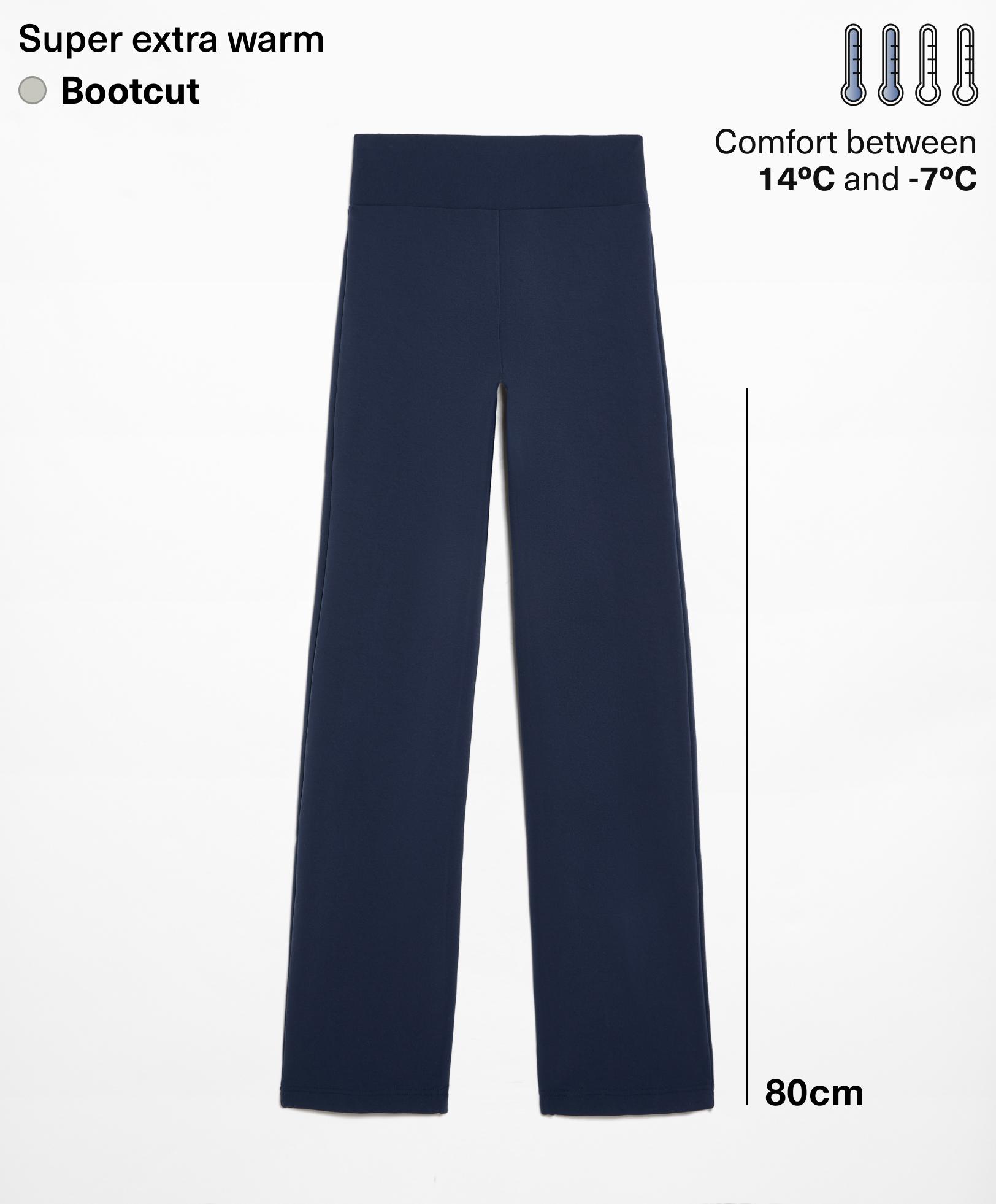 Super extra warm seamless bootcut trousers - Sale