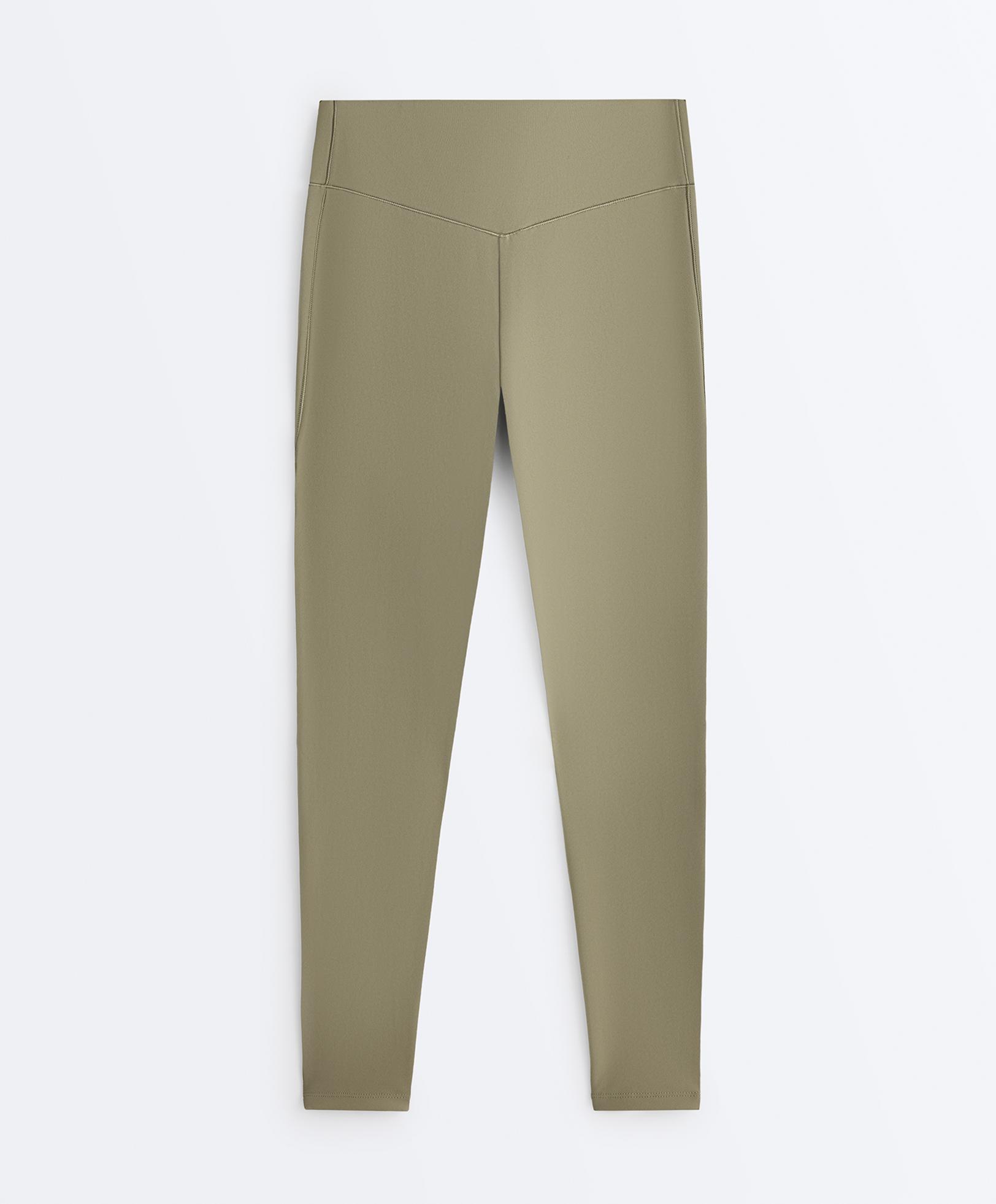 Evermove high-rise ankle-length leggings — WASHED KHAKI