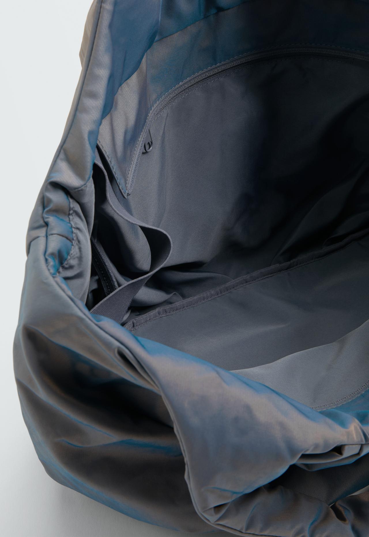 Ruched shopper bag — BLUE