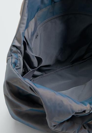 Ruched shopper bag — BLUE 3
