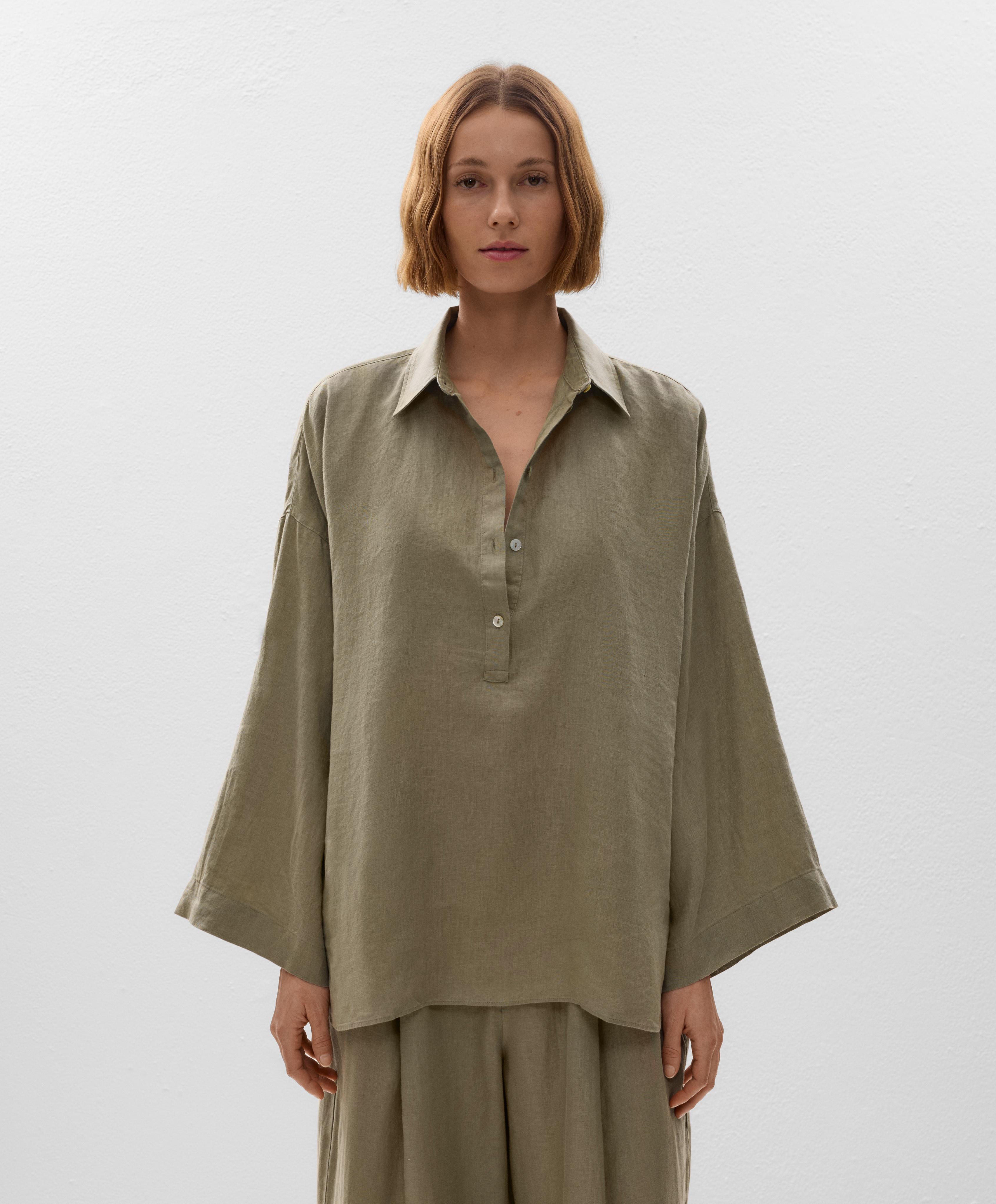 Oversize skjorte i 100 % hør Oversize skjorte i 100 % hør