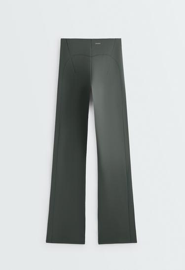 High-rise Compressive Raise Up flare trousers — OCEAN 7