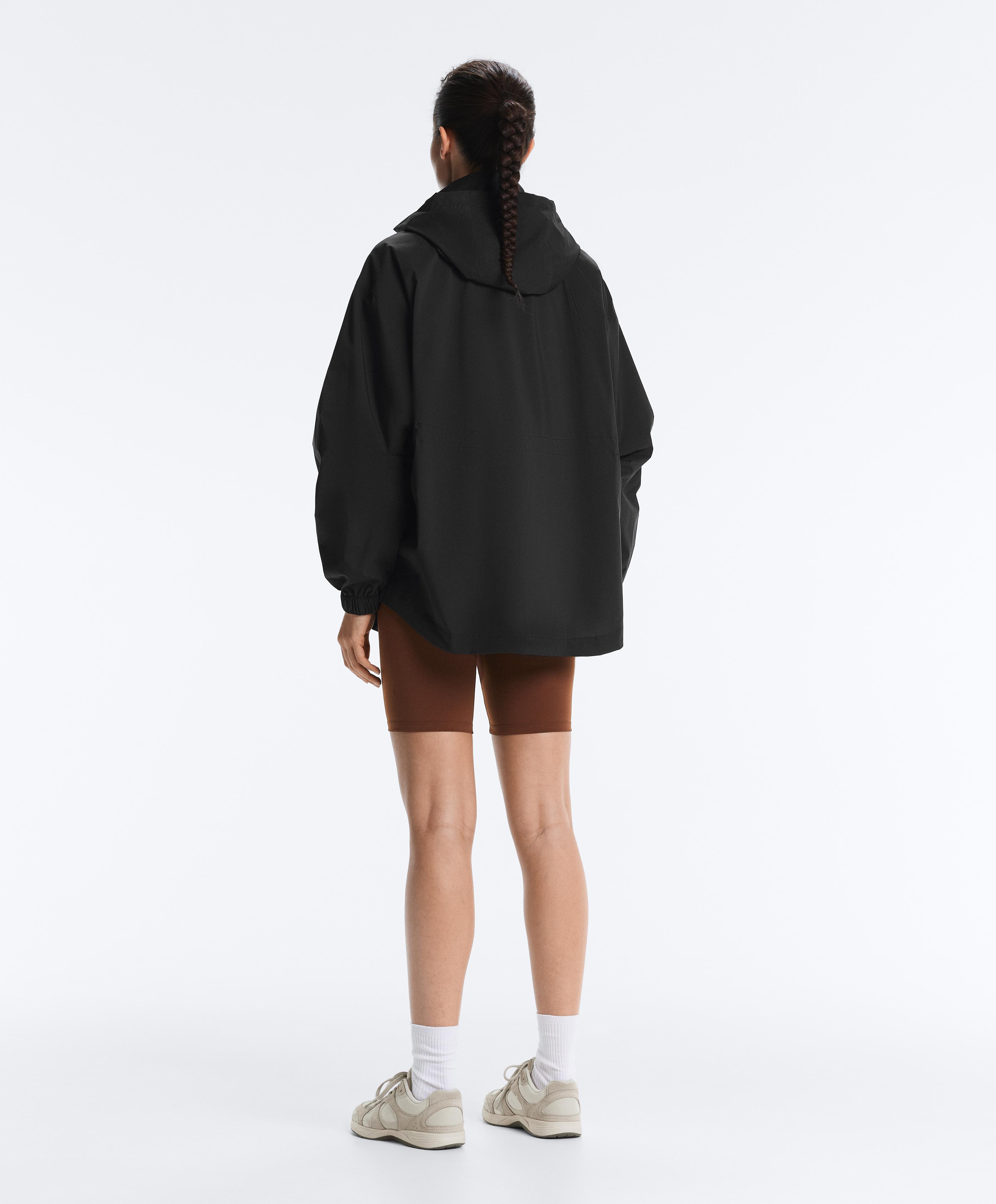 Super extra lightweight 10k packable waterproof jacket — BLACK