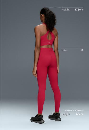 High-waisted Extra Compressive core control ankle-length leggings — RED 5