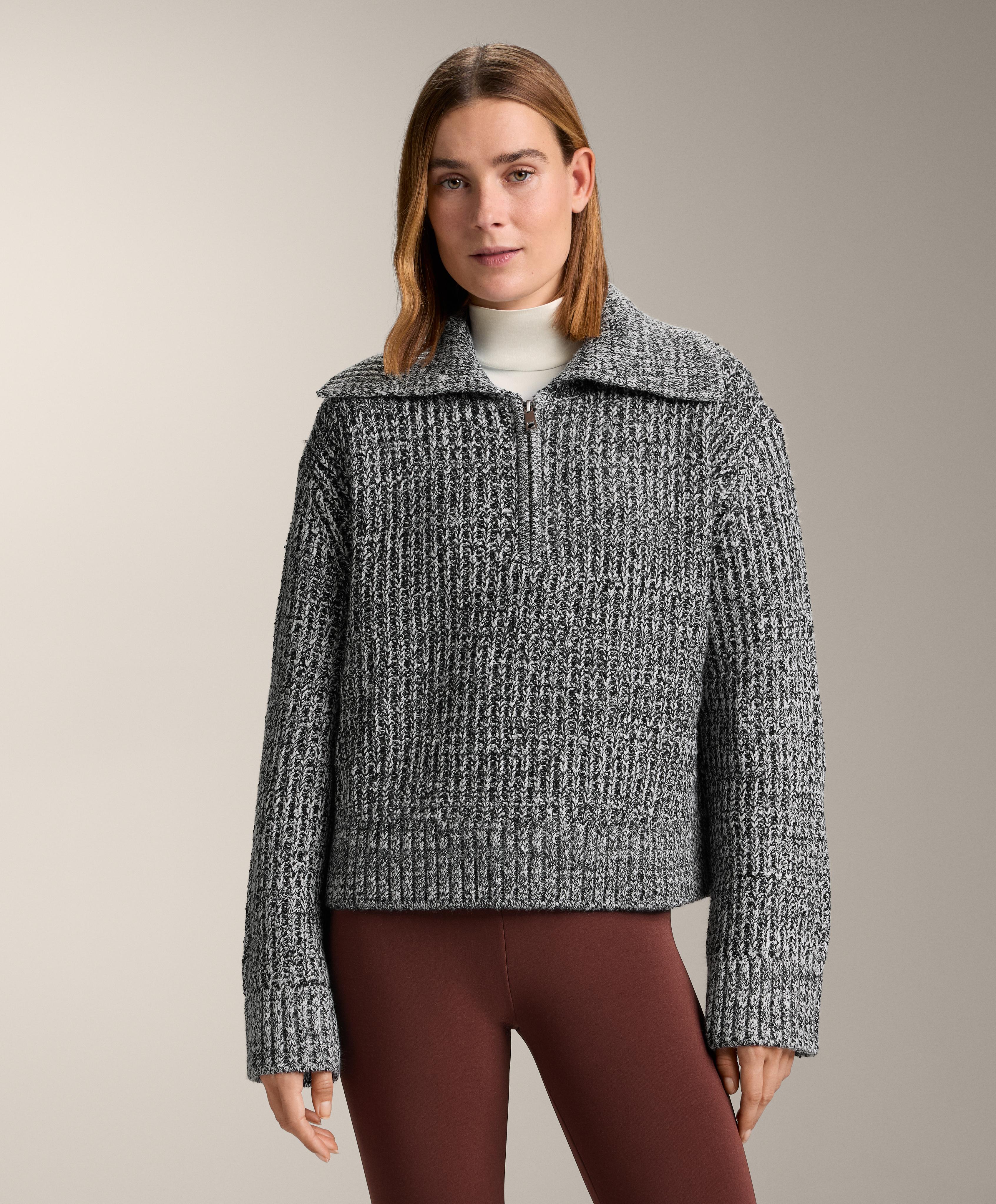 Half-zip twisted knit jumper Half-zip twisted knit jumper