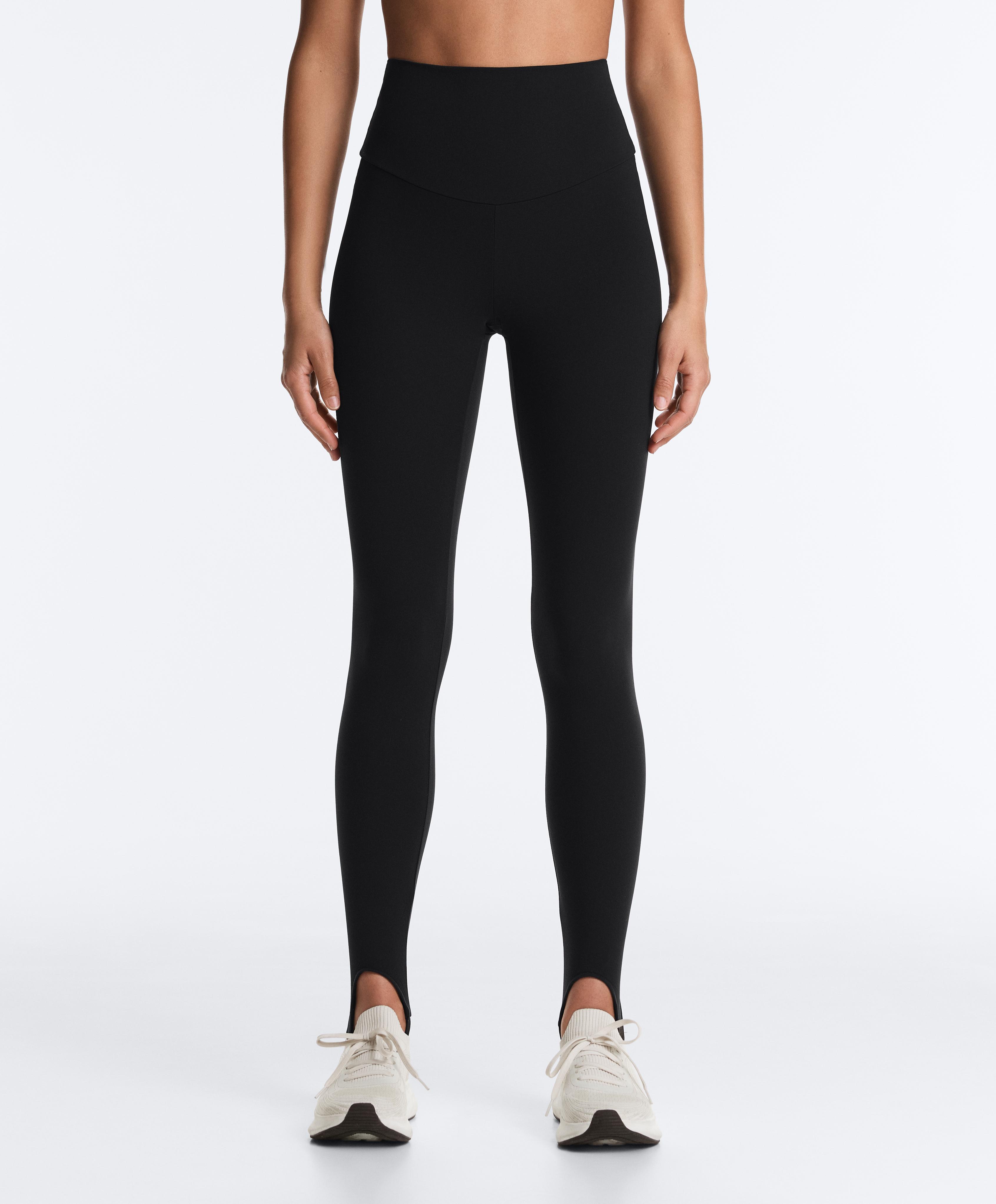 Comfortlux super-high-rise ankle-length leggings — BLACK