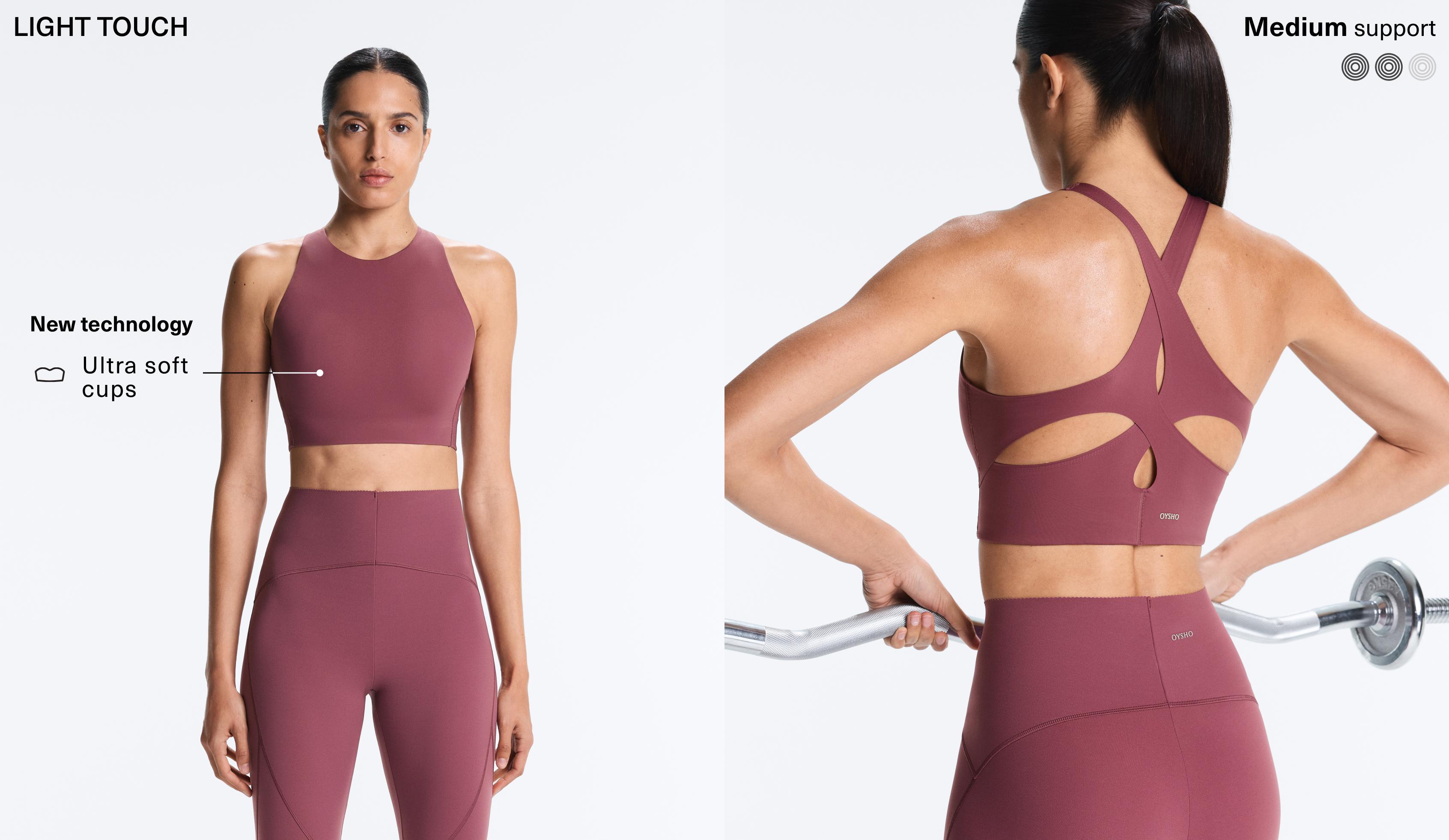 Light Touch crossover back tank top — DUSTY ROSETTE