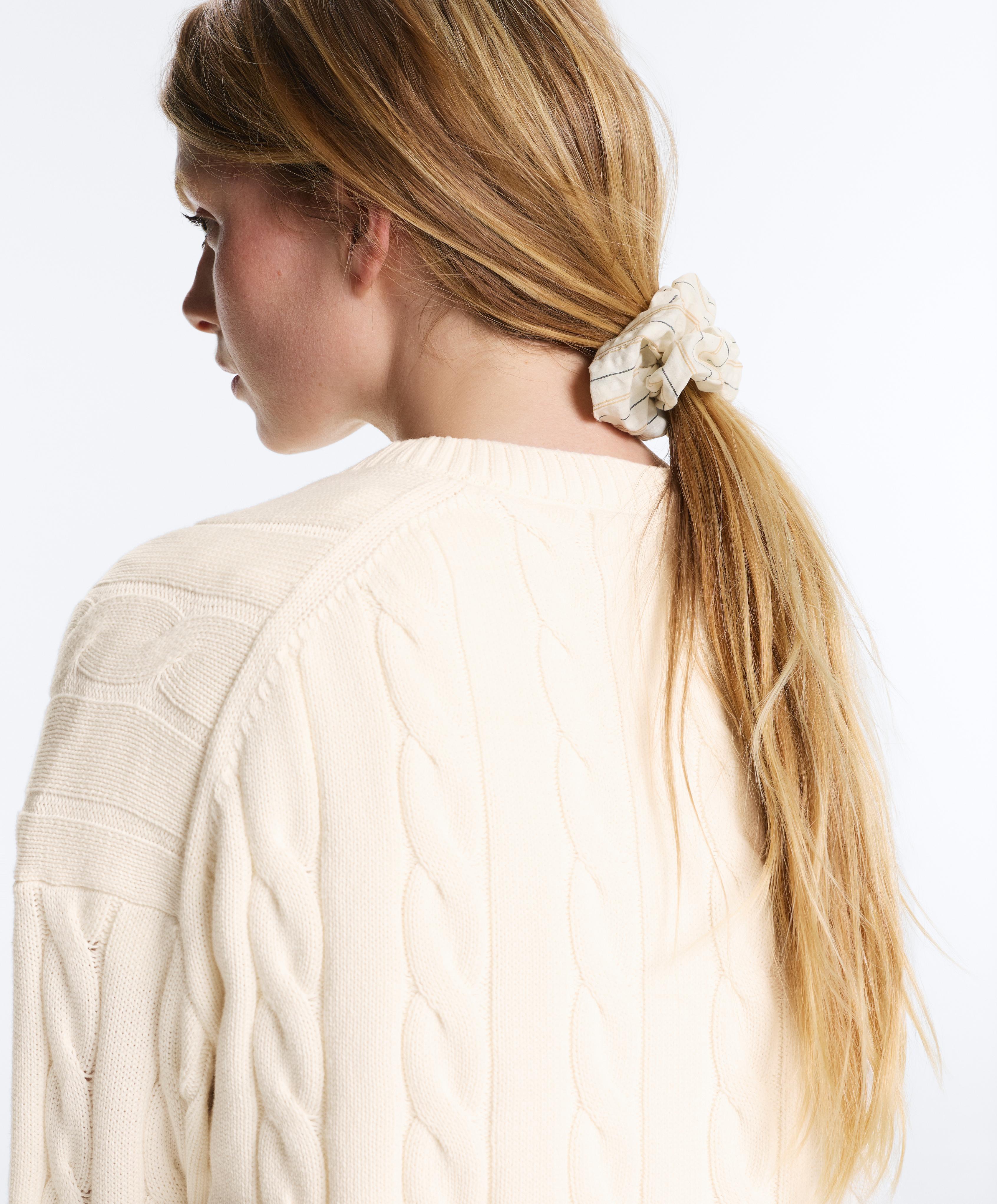 2 velike gumice za kosu sa prugama