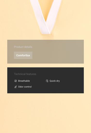 Contrast sleeveless Comfortlux polo shirt — PALE YELLOW 2
