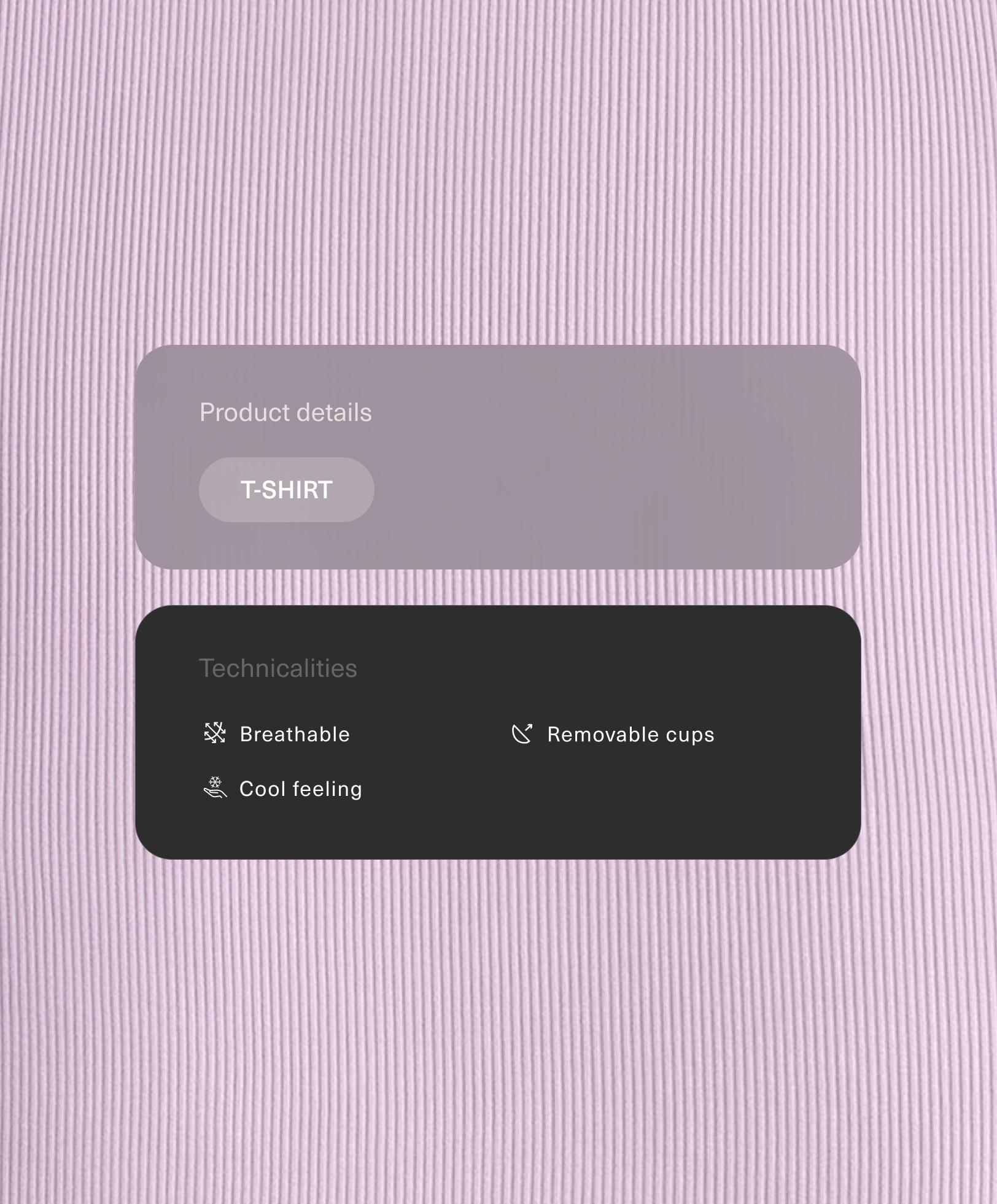 Tank top с коротким рукавом из смесового модала в рубчик Tank top с коротким рукавом из смесового модала в рубчик