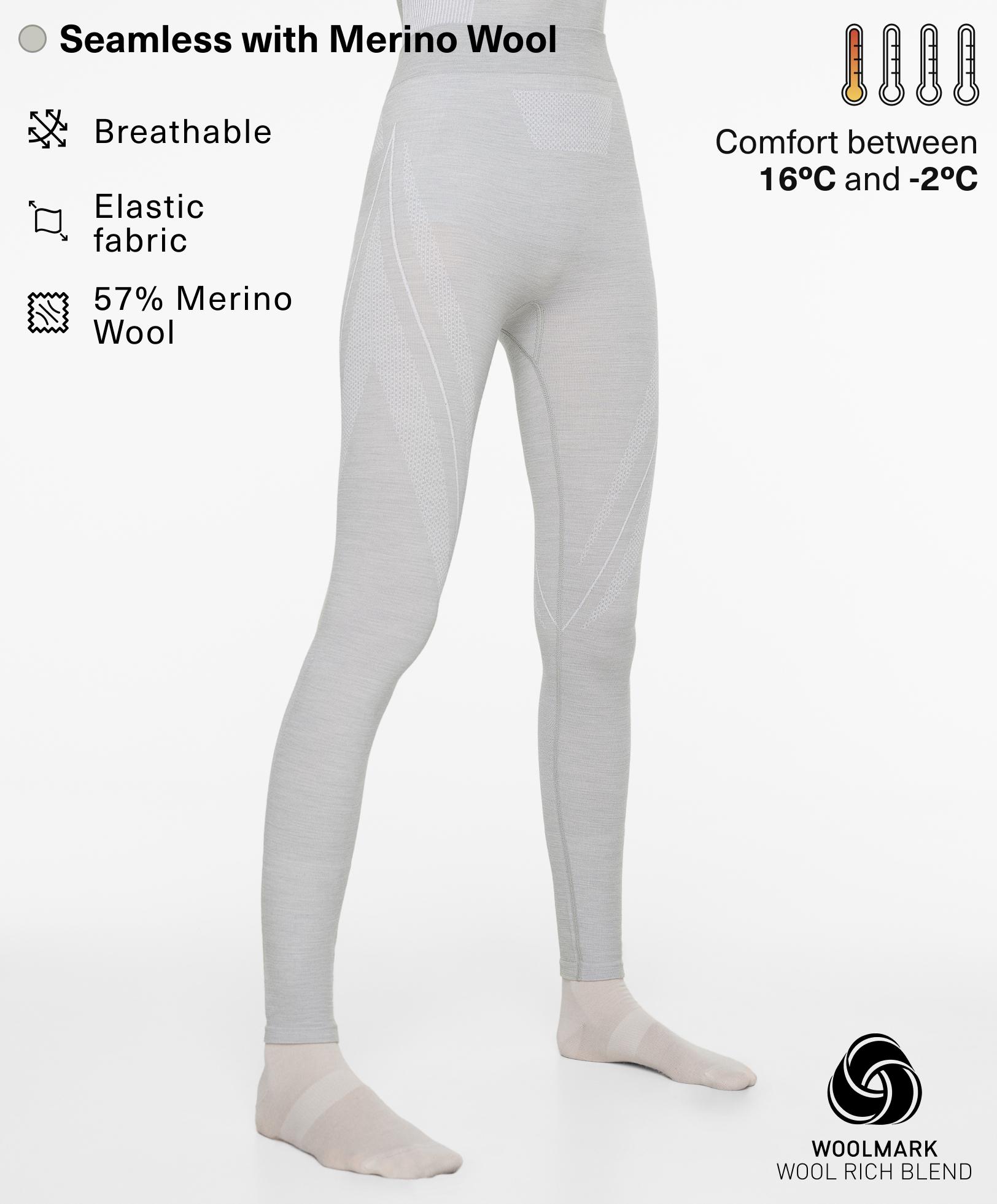 Performance Base Layers Seamless Leggings aus Merinowollmischung