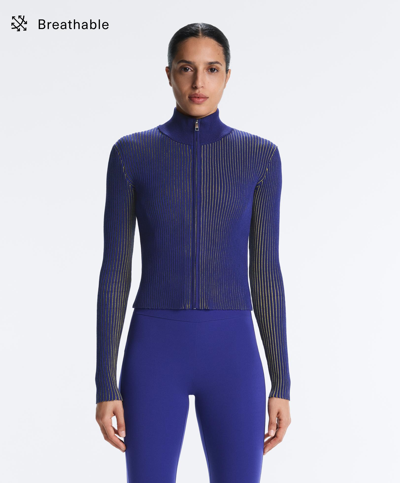 Strickjacke im Rib-Fit