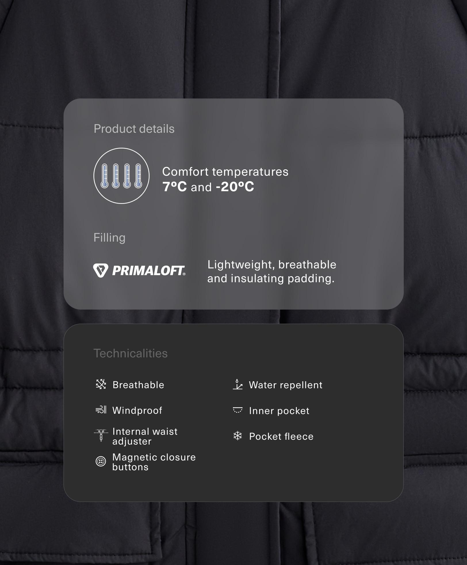 Primaloft® water-repellent padded jacket