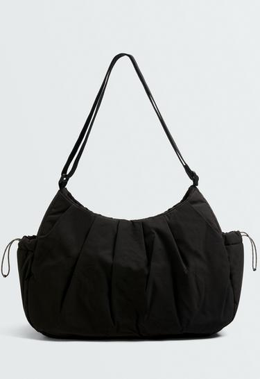Shopper bag with side pockets — BLACK 1