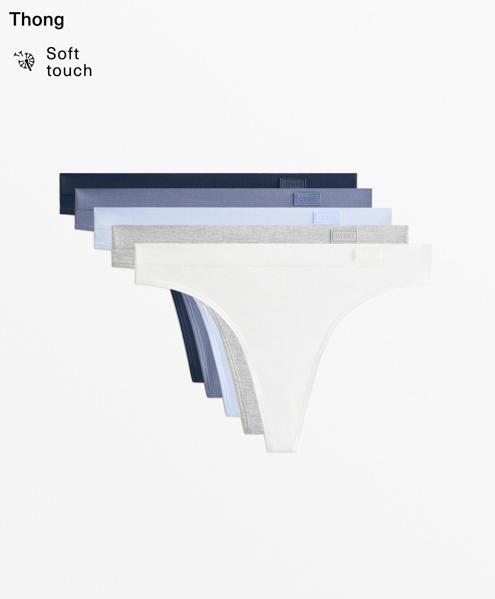 5 seamless soft touch thongs - Sale