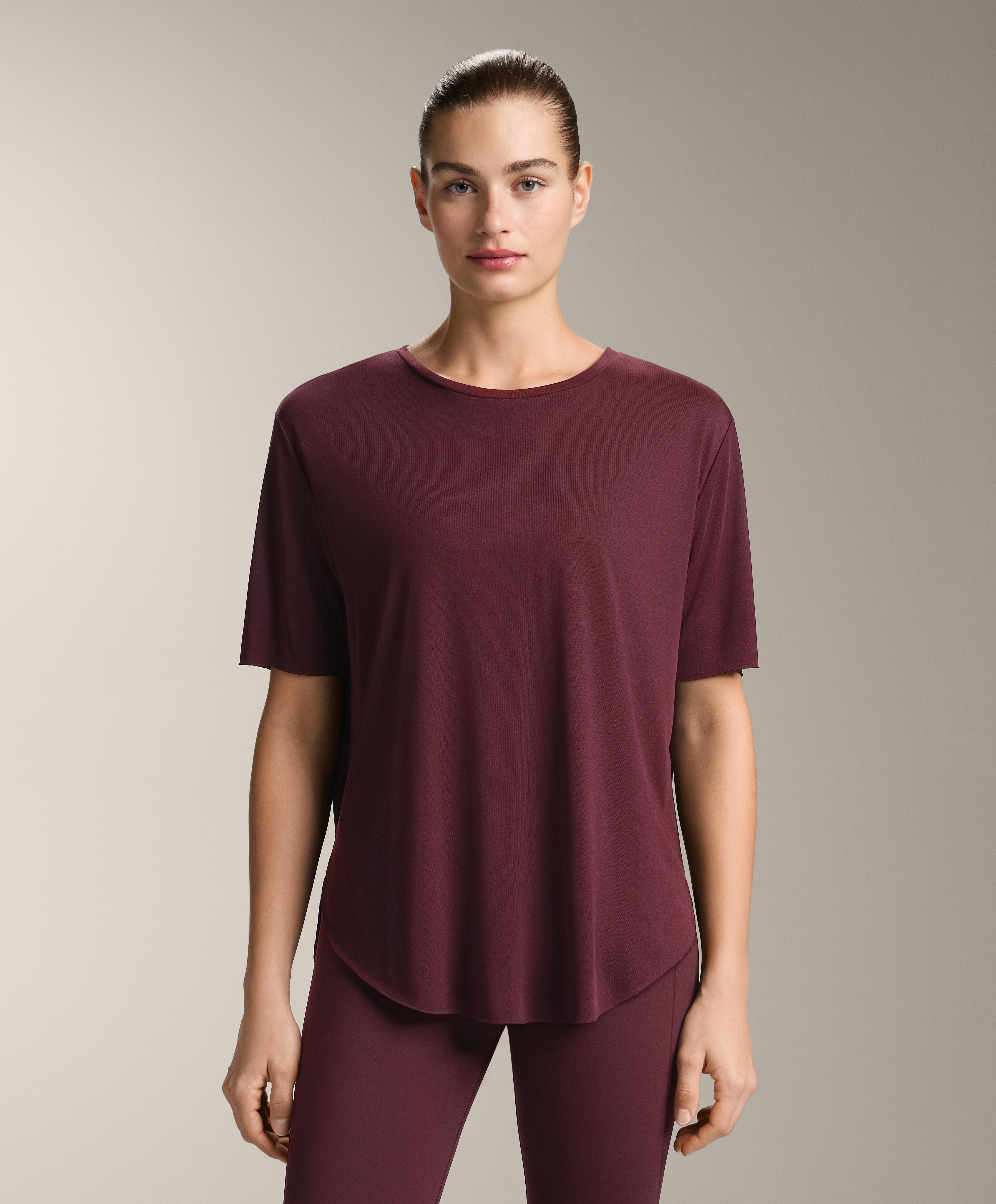 T-shirt mélange modal à manches courtes