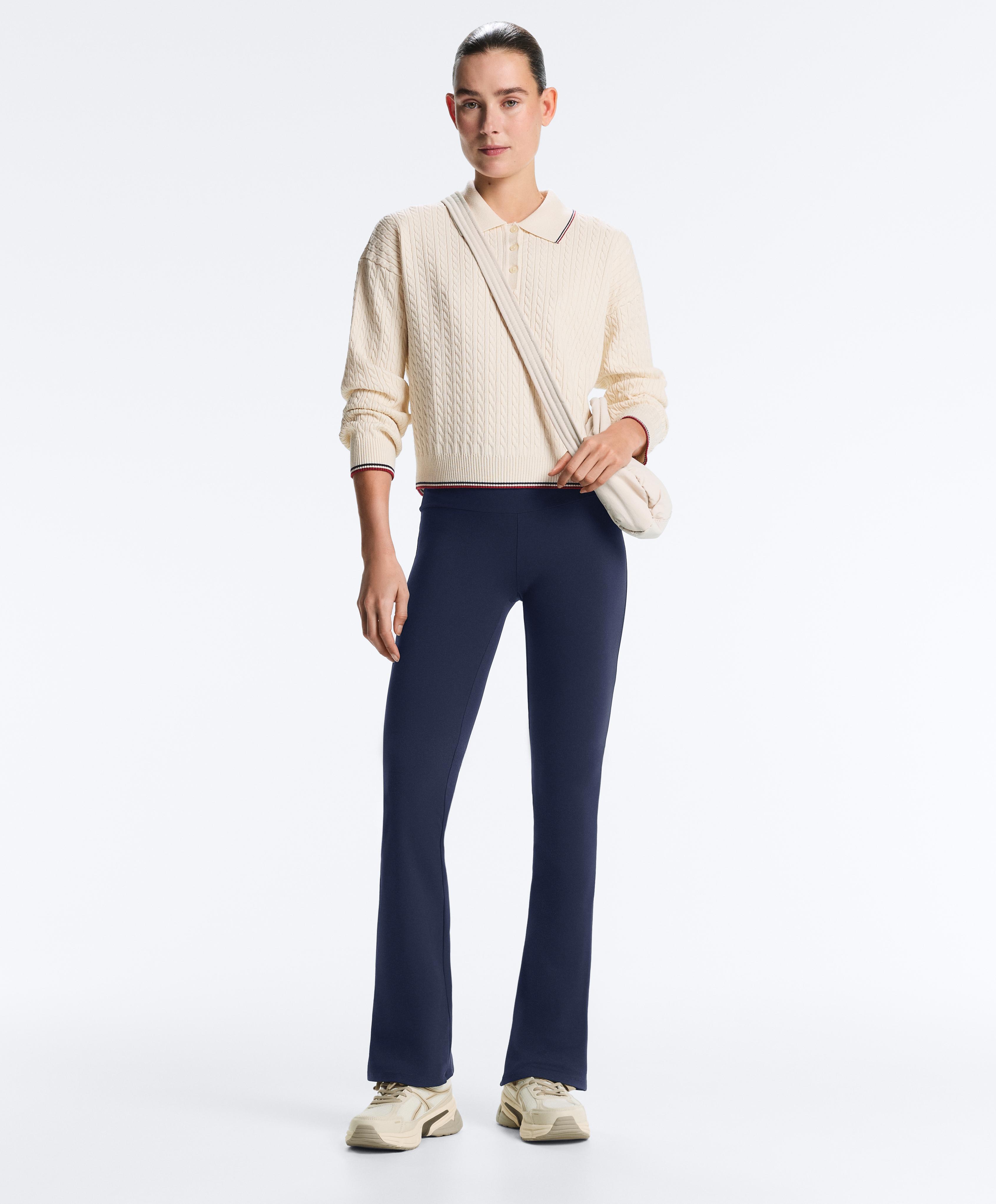 بنطلون فلير بخصر عالٍ Comfortlux