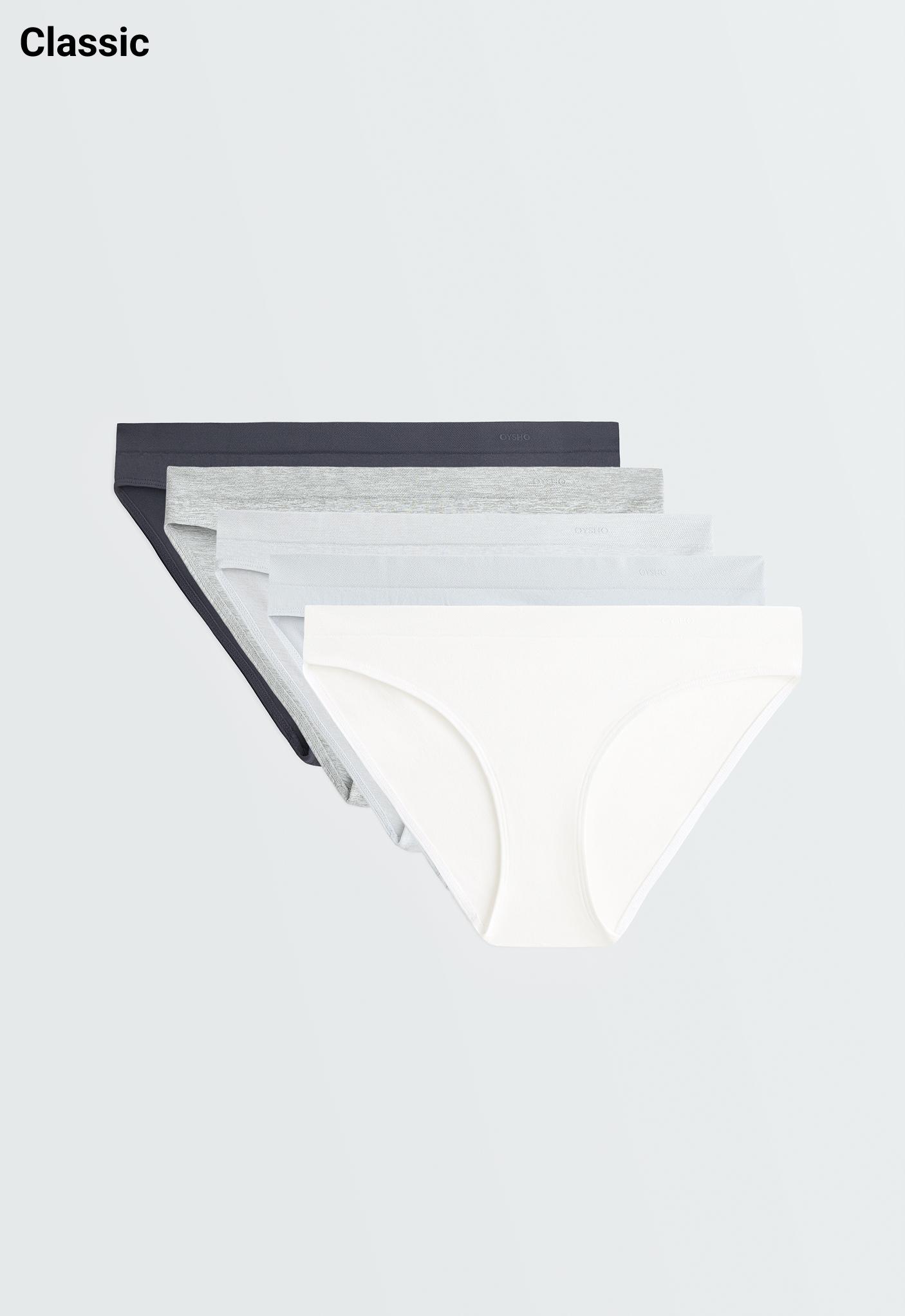 5 seamless polyamide blend classic briefs — NAVY BLUE