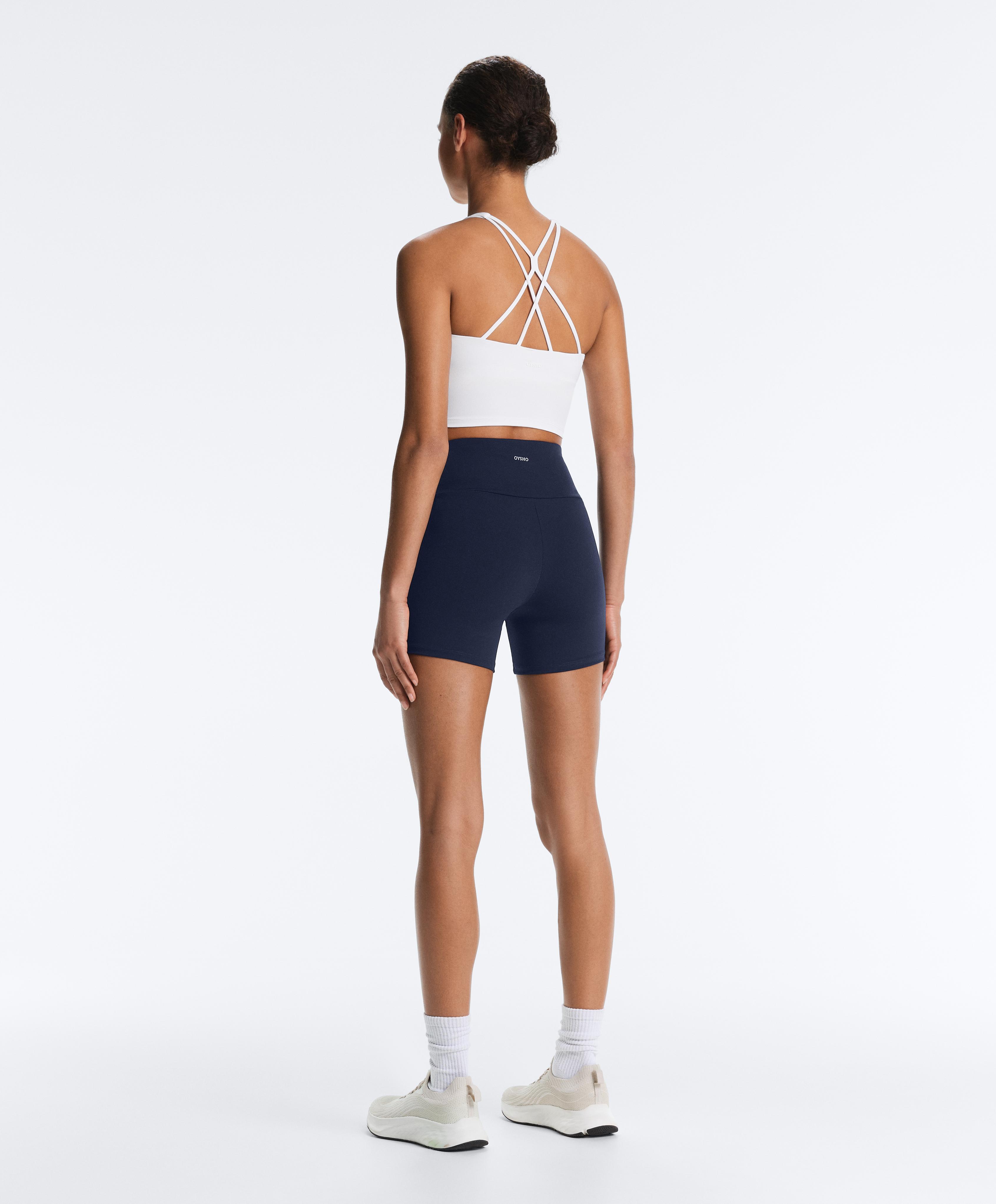 Comfortlux strappy tank top with cups — WHITE