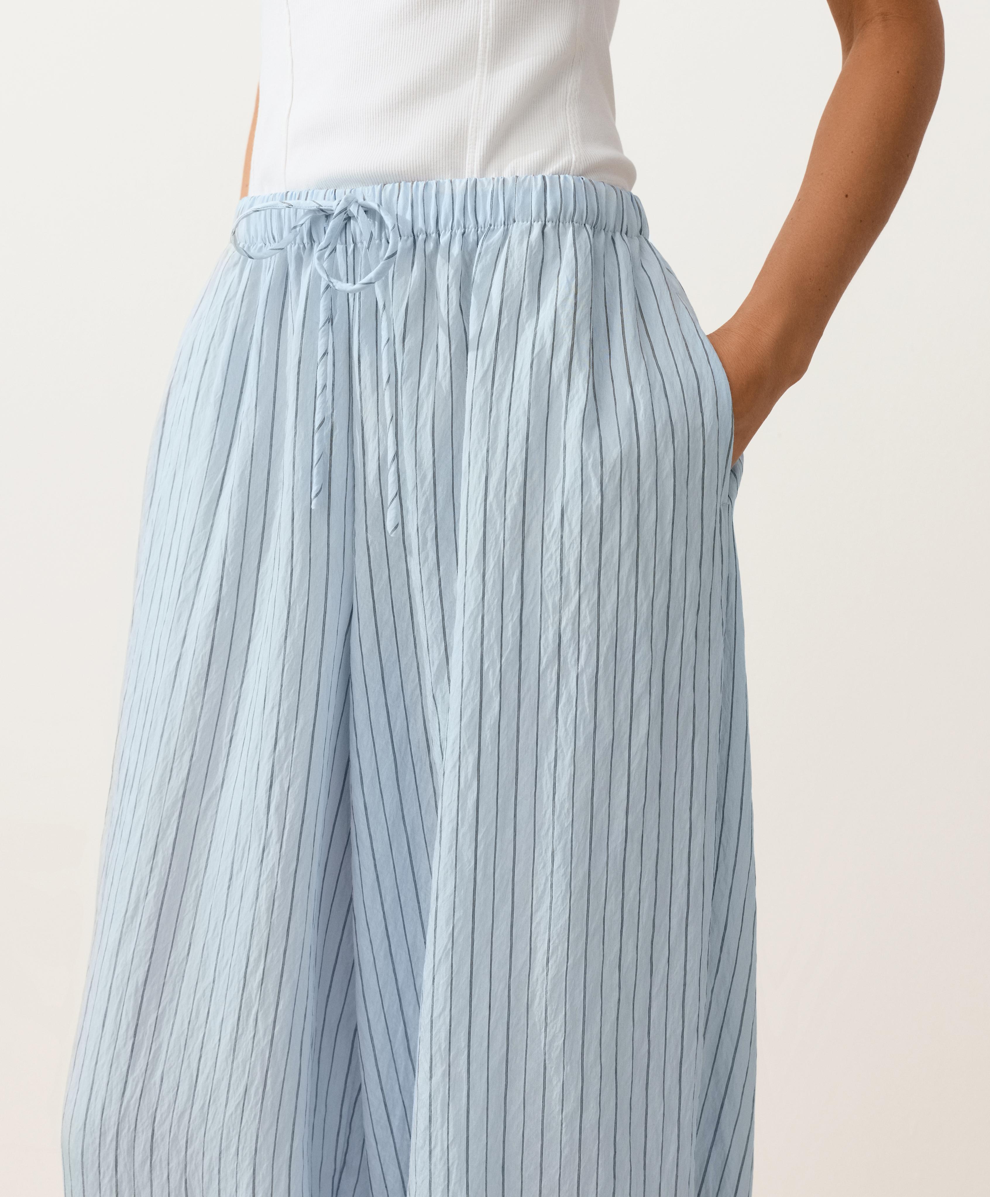 Pantalon maxi bloomer à rayures Pantalon maxi bloomer à rayures