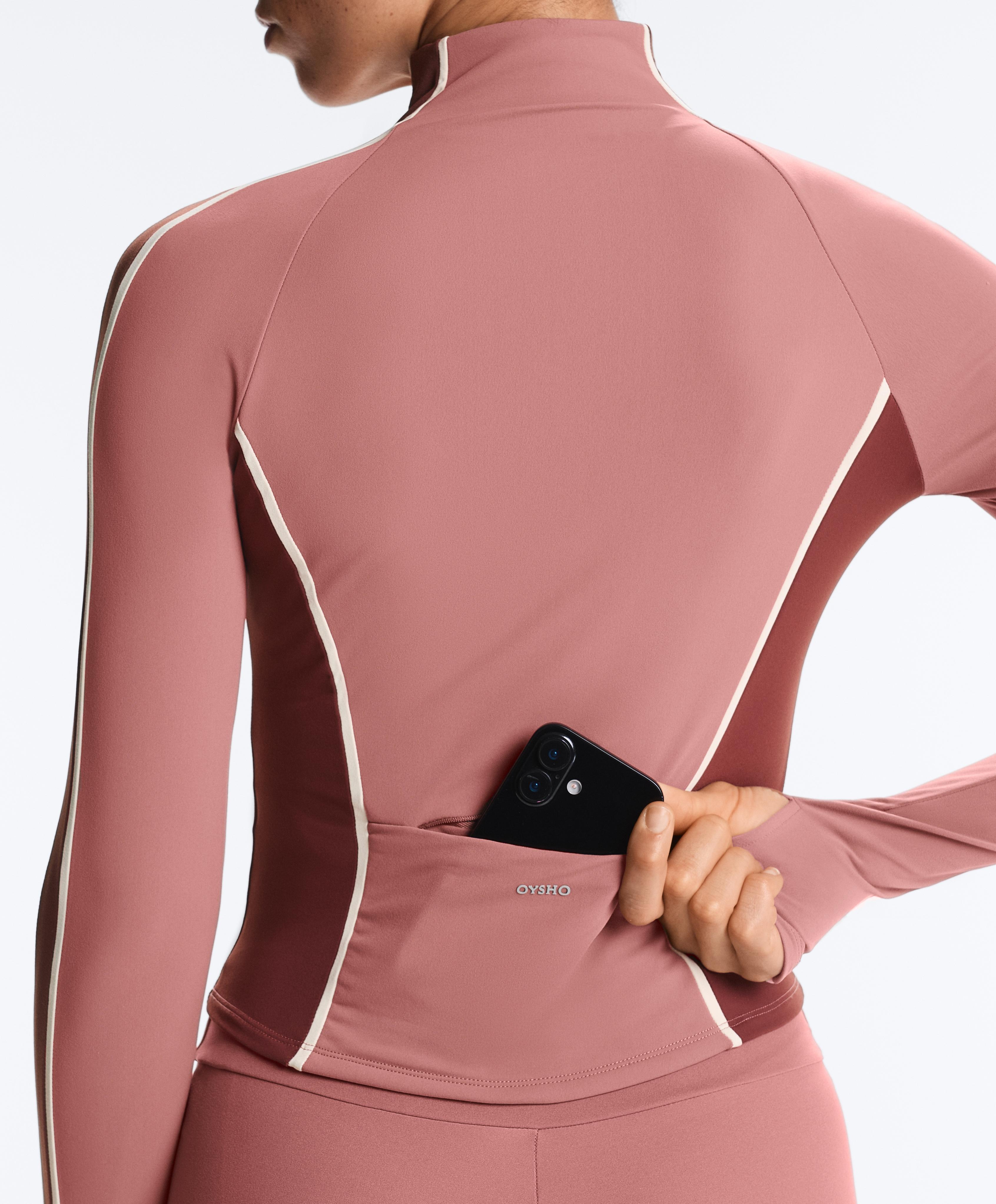Light warm technical jacket — PALE PINK