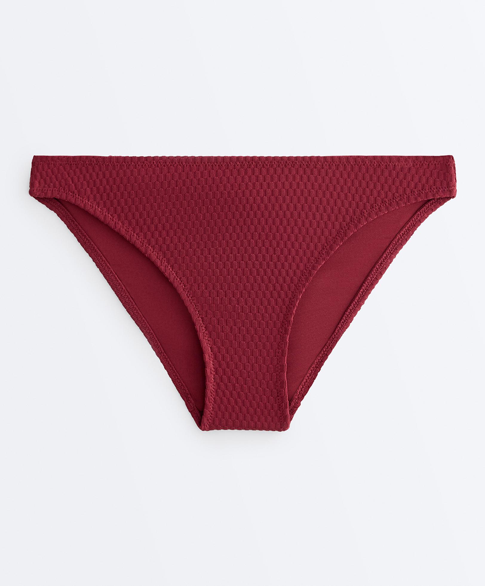 Mini check jacquard classic bikini briefs — PALE PLUM