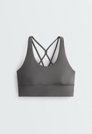 Medium support Comfortlux sports bra with cup — ASPHALT GREY 6