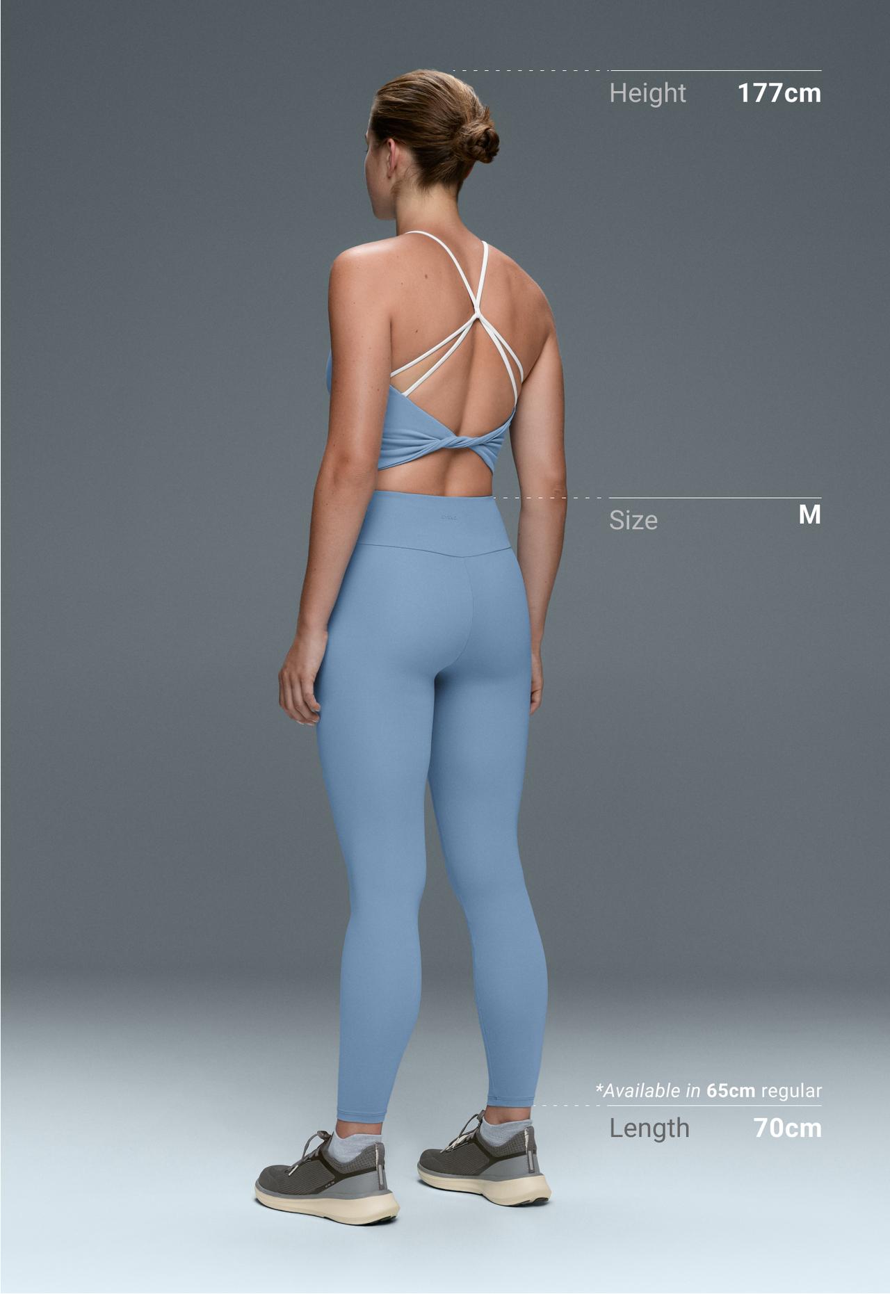 Ankle-length High rise Comfortlux leggings — BLUE