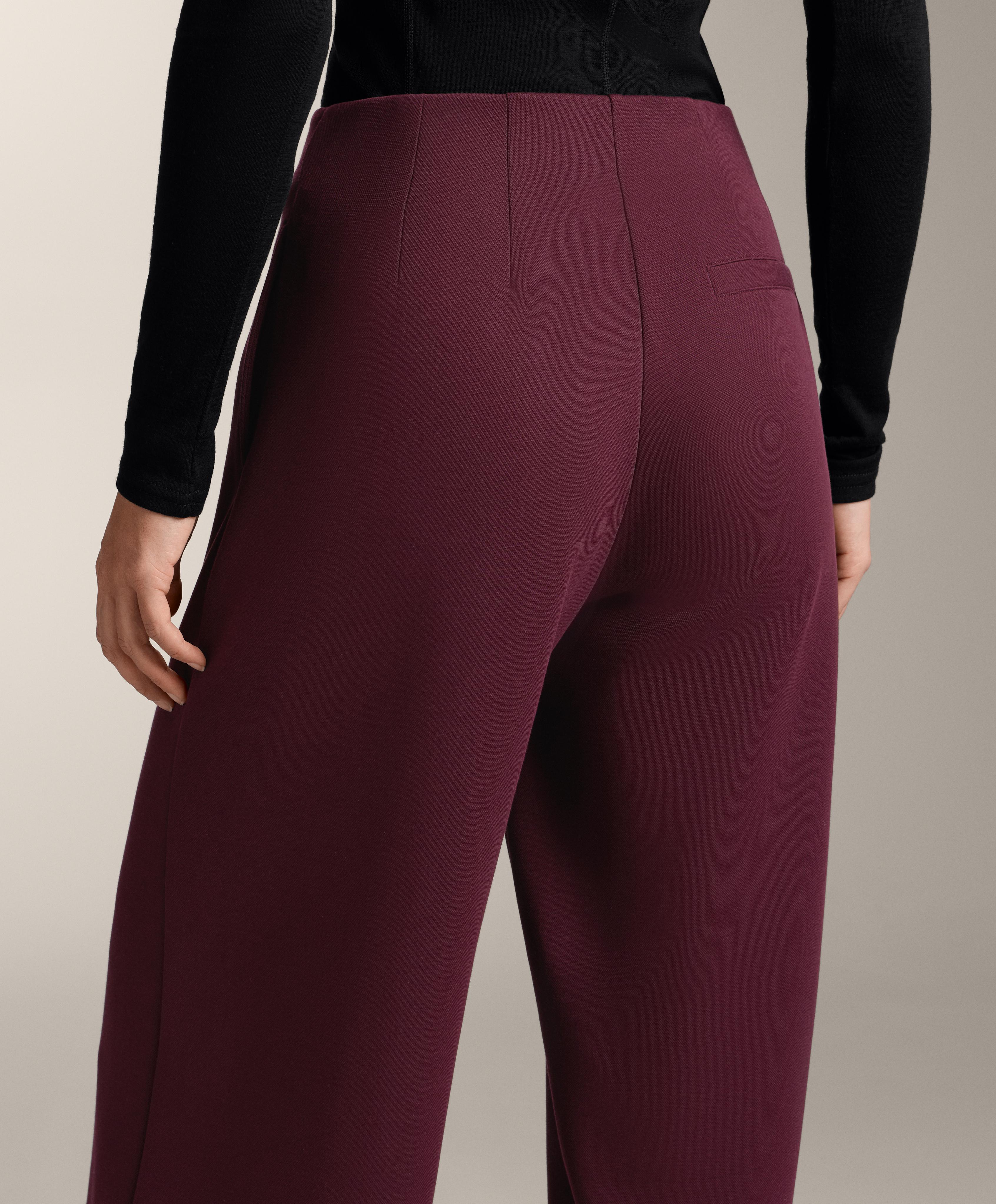 Pantalón largo piqué super high rise con algodón Pantalón largo piqué super high rise con algodón