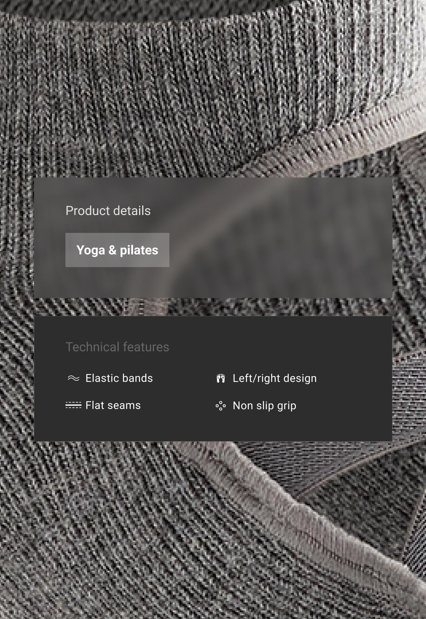 2 κάλτσες yoga και pilates, βαμβακερές με χιαστί