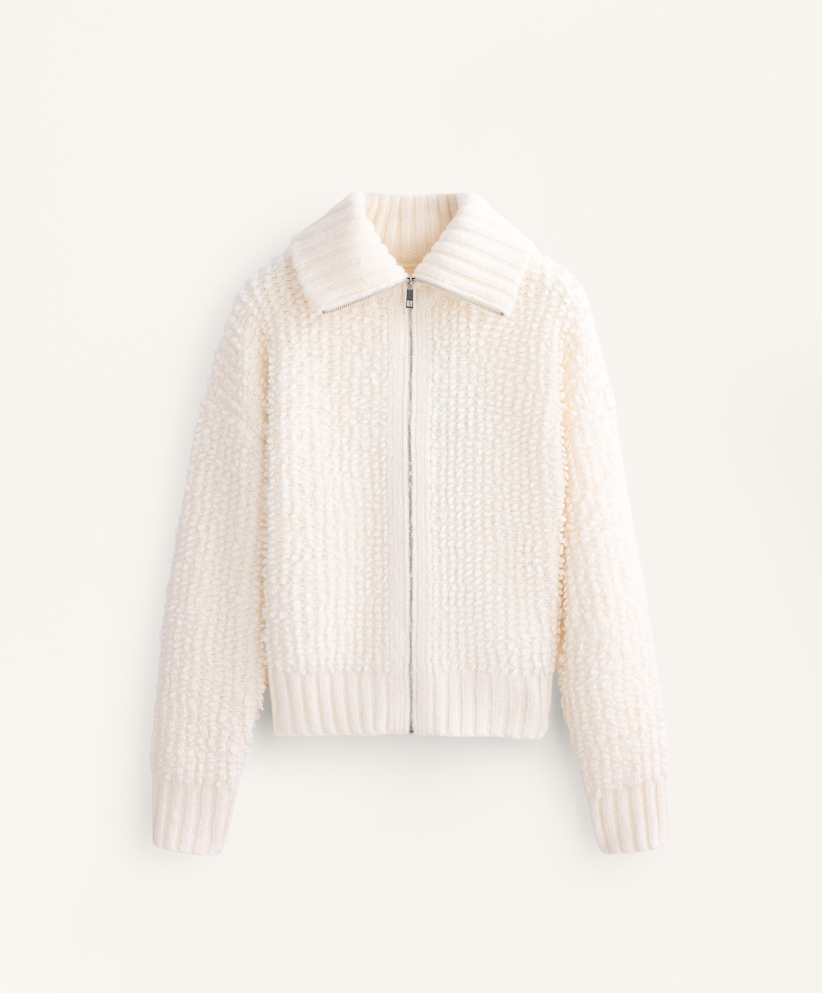 Giacca in maglia testurizzata