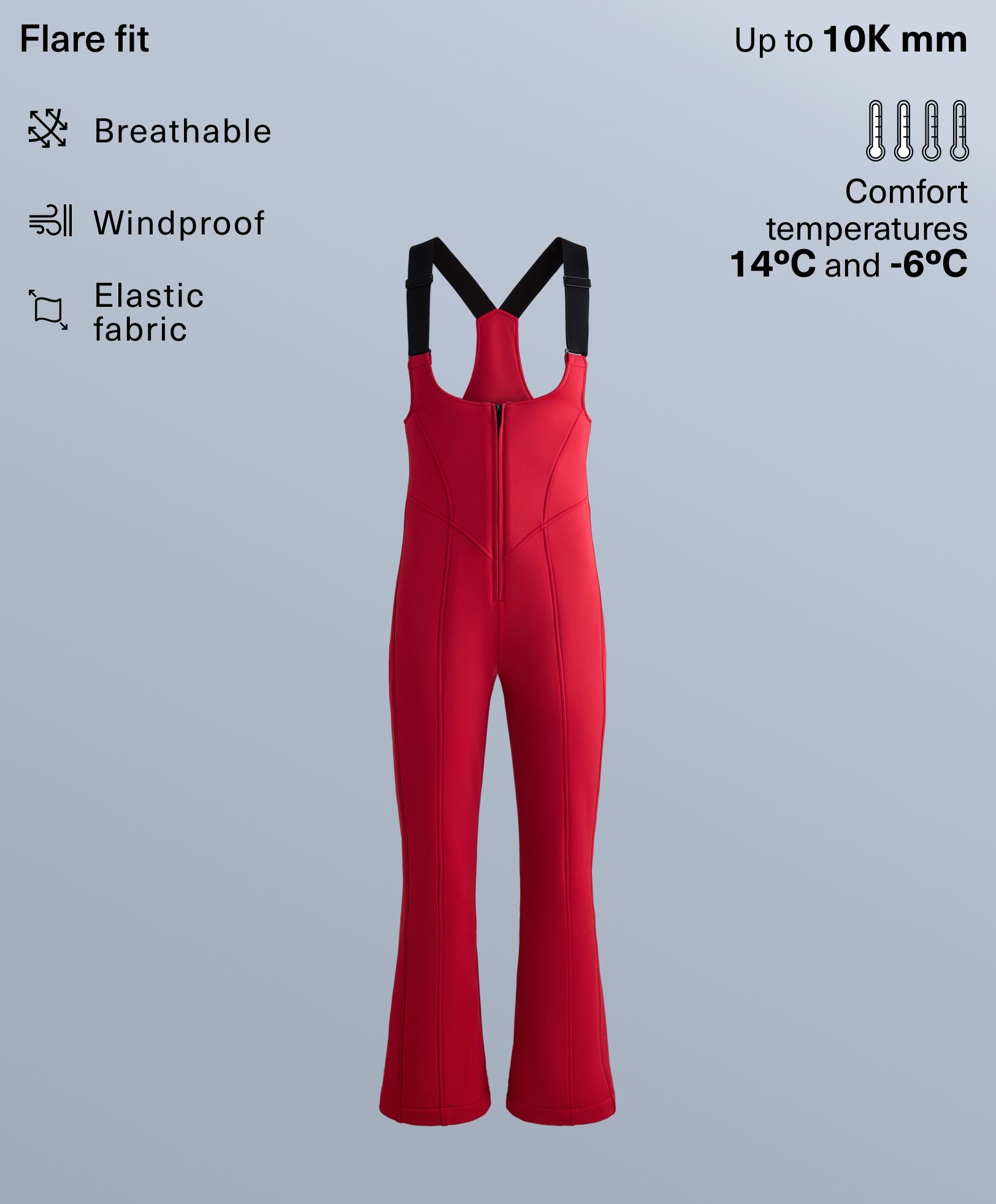 Water-resistant flare SKI dungarees Water-resistant flare SKI dungarees