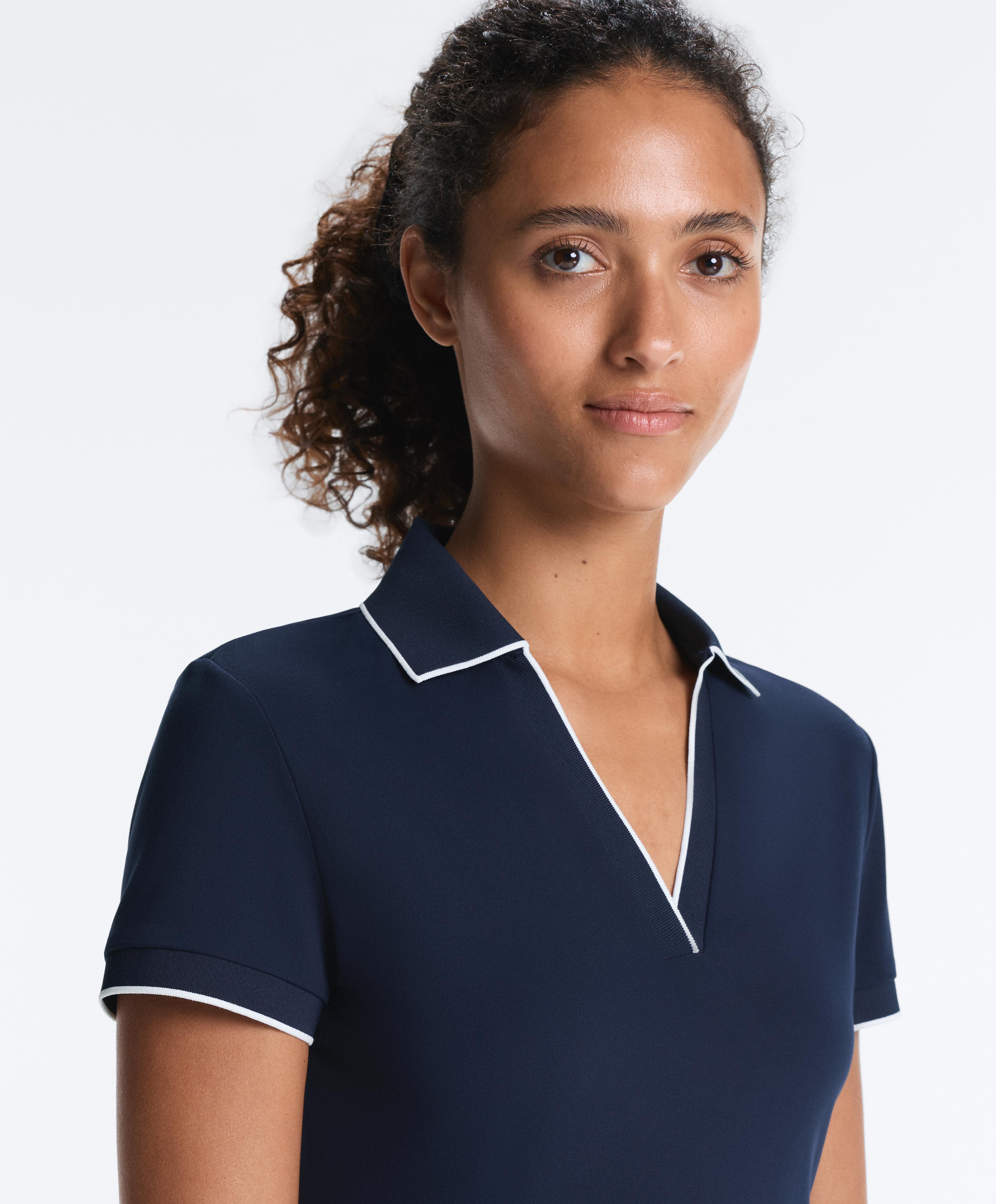 Short-sleeved Comfortlux polo shirt — NAVY BLUE