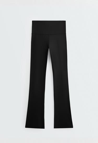 Super high rise Comfortlux flare trousers — BLACK 7