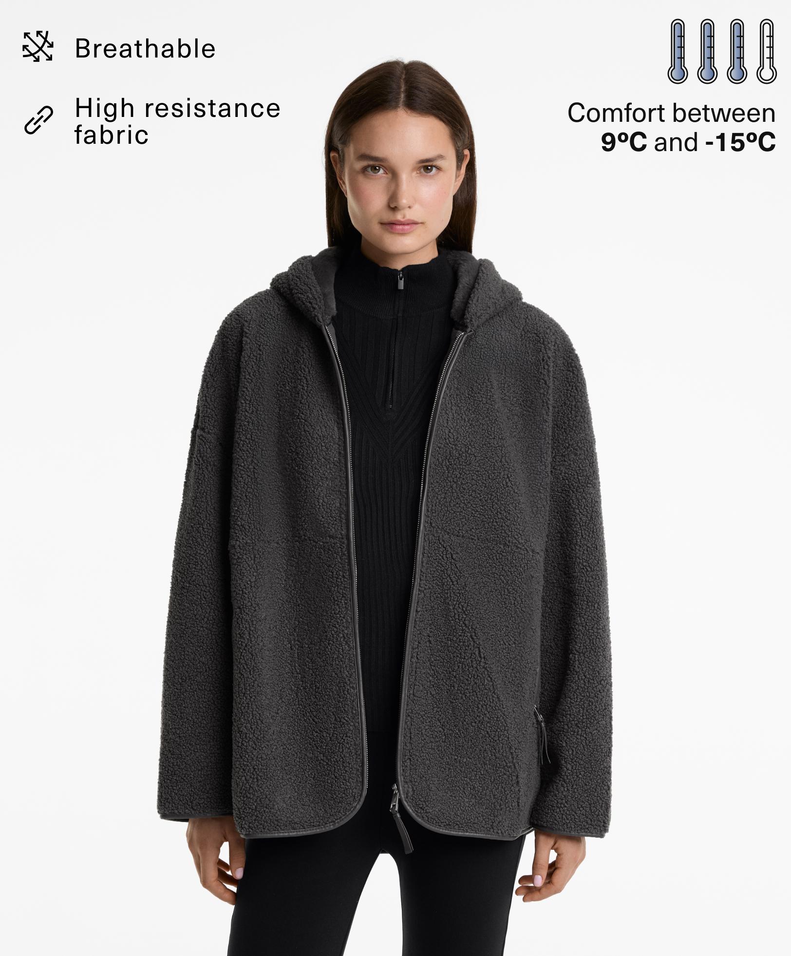 Oversize faux-shearling jacket - Sale