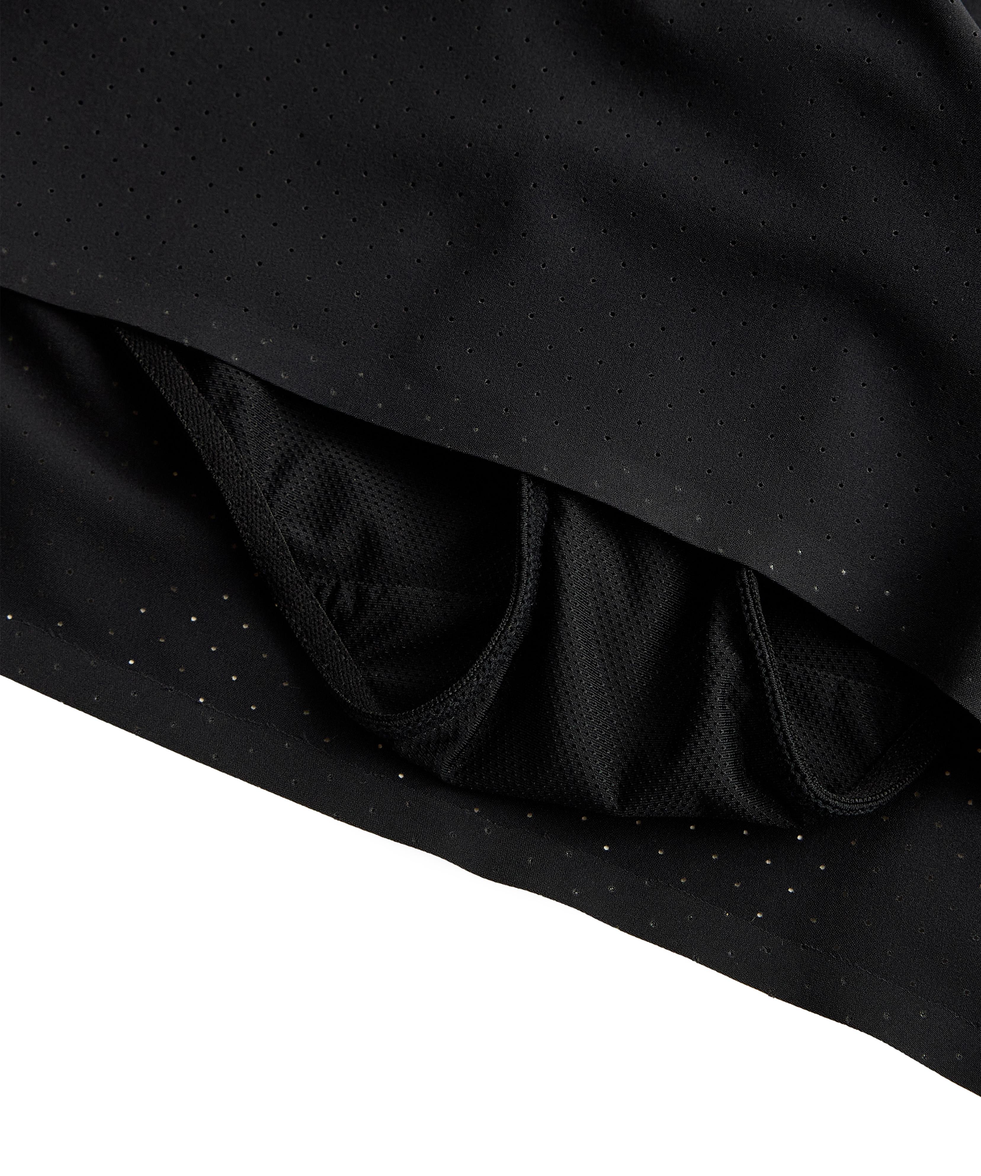 7cm high-rise technical shorts — BLACK