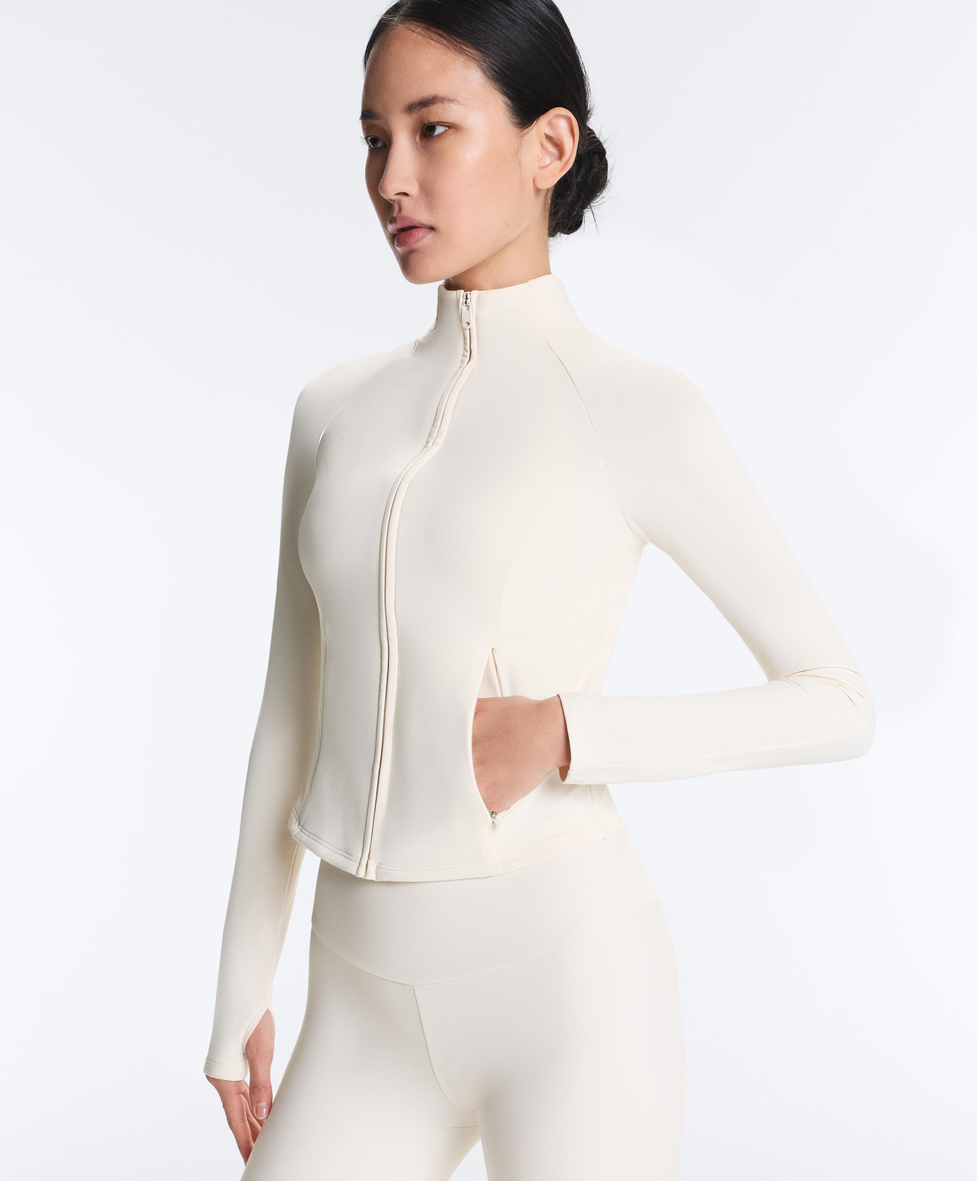 Light warm technical jacket — PALE ECRU