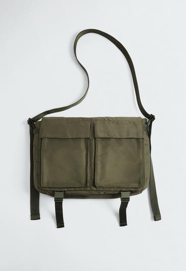 Crossbody bag with pockets — KHAKI 4