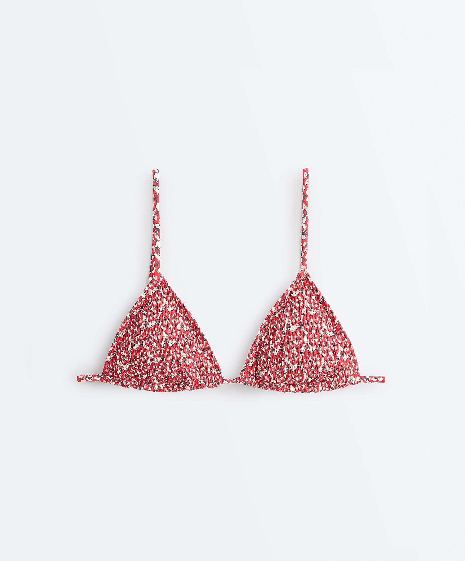 Smock triangle bikini — BRIGHT RED