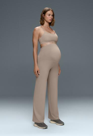 Comfortlux maternity straight-leg trousers — LIGHT STONE 5