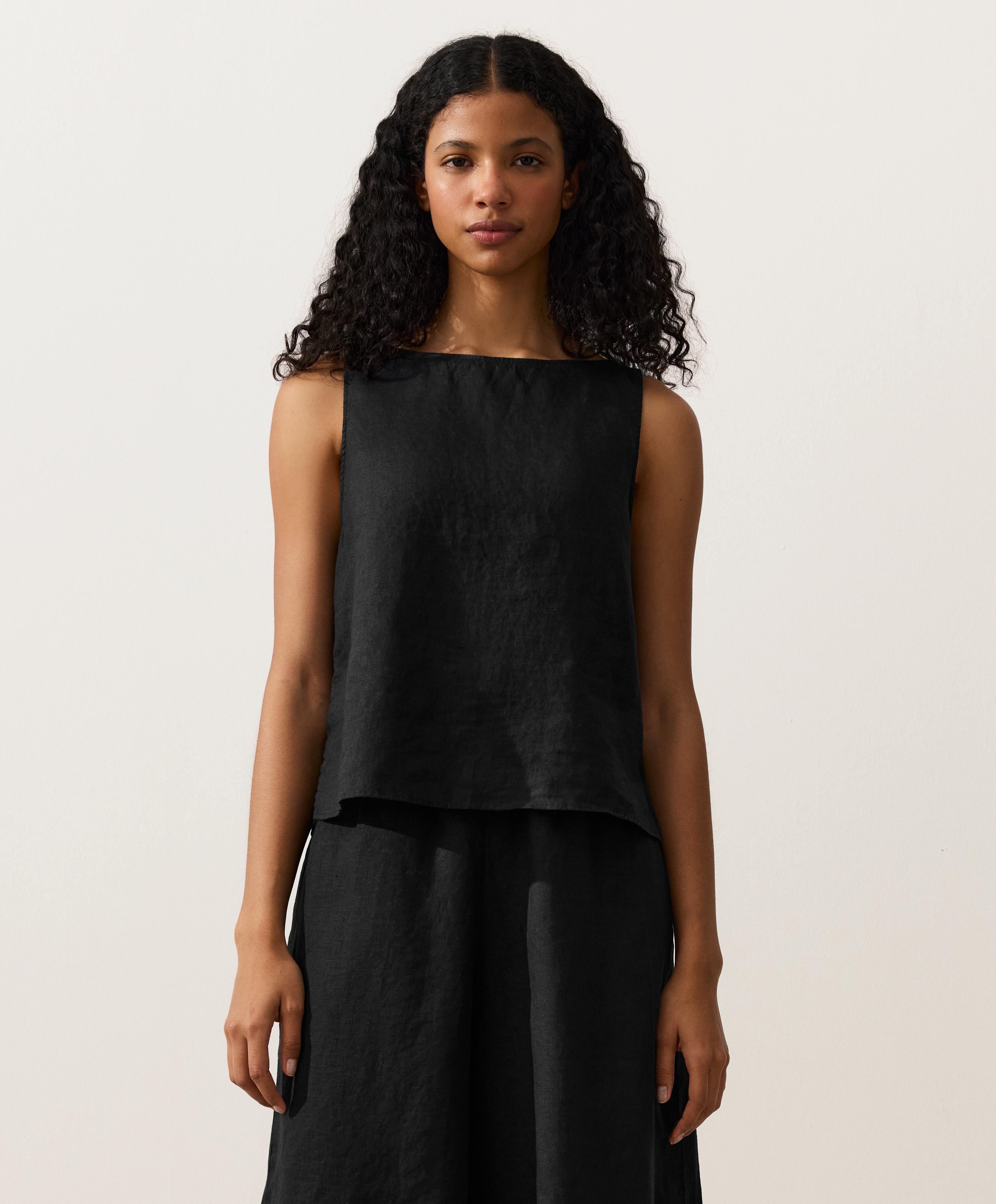 100% linen square Top 100% linen square Top