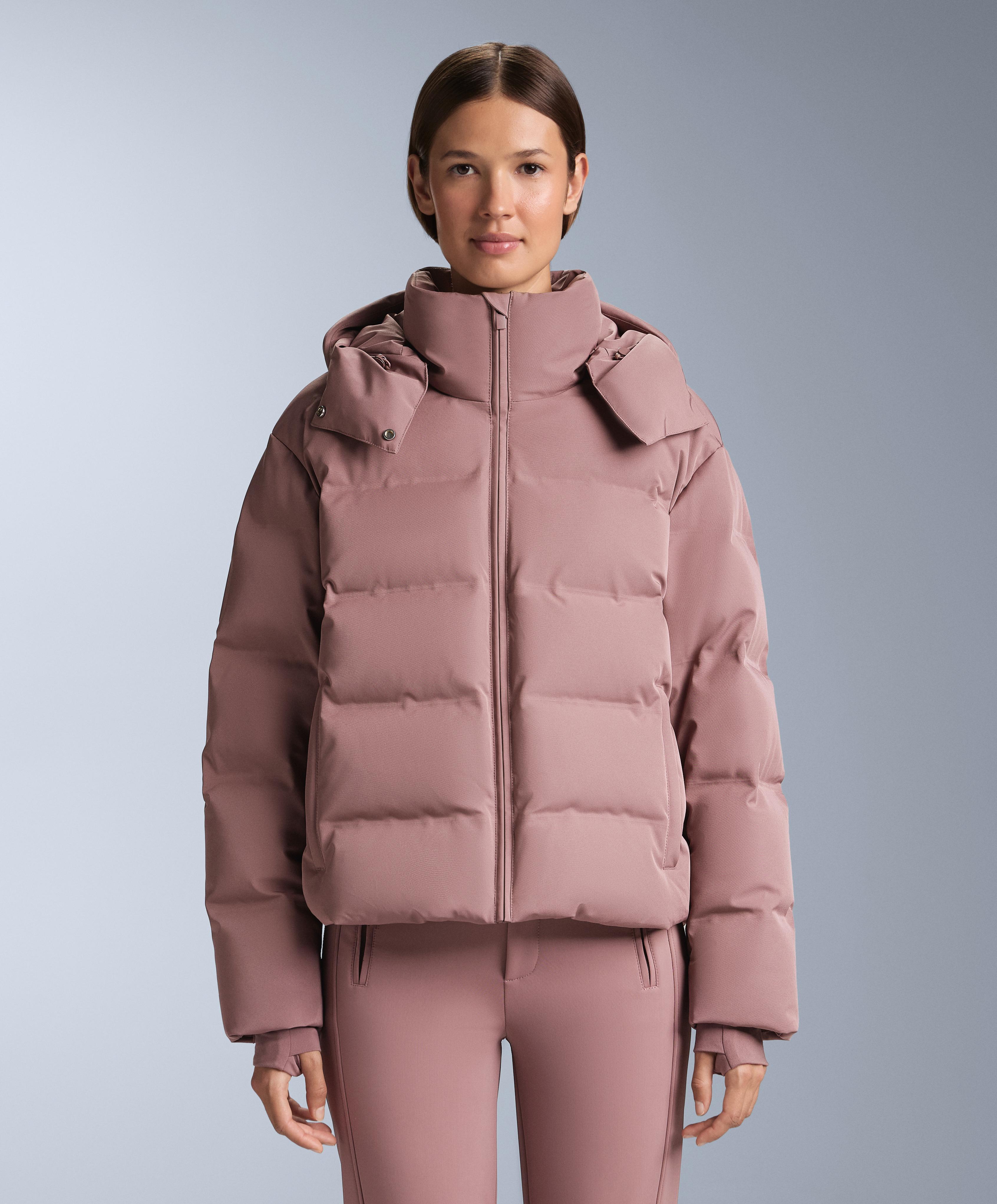 MINARDI PIUME SKI water-resistant 80% down and 20% feather jacket — PINK-MAUVE