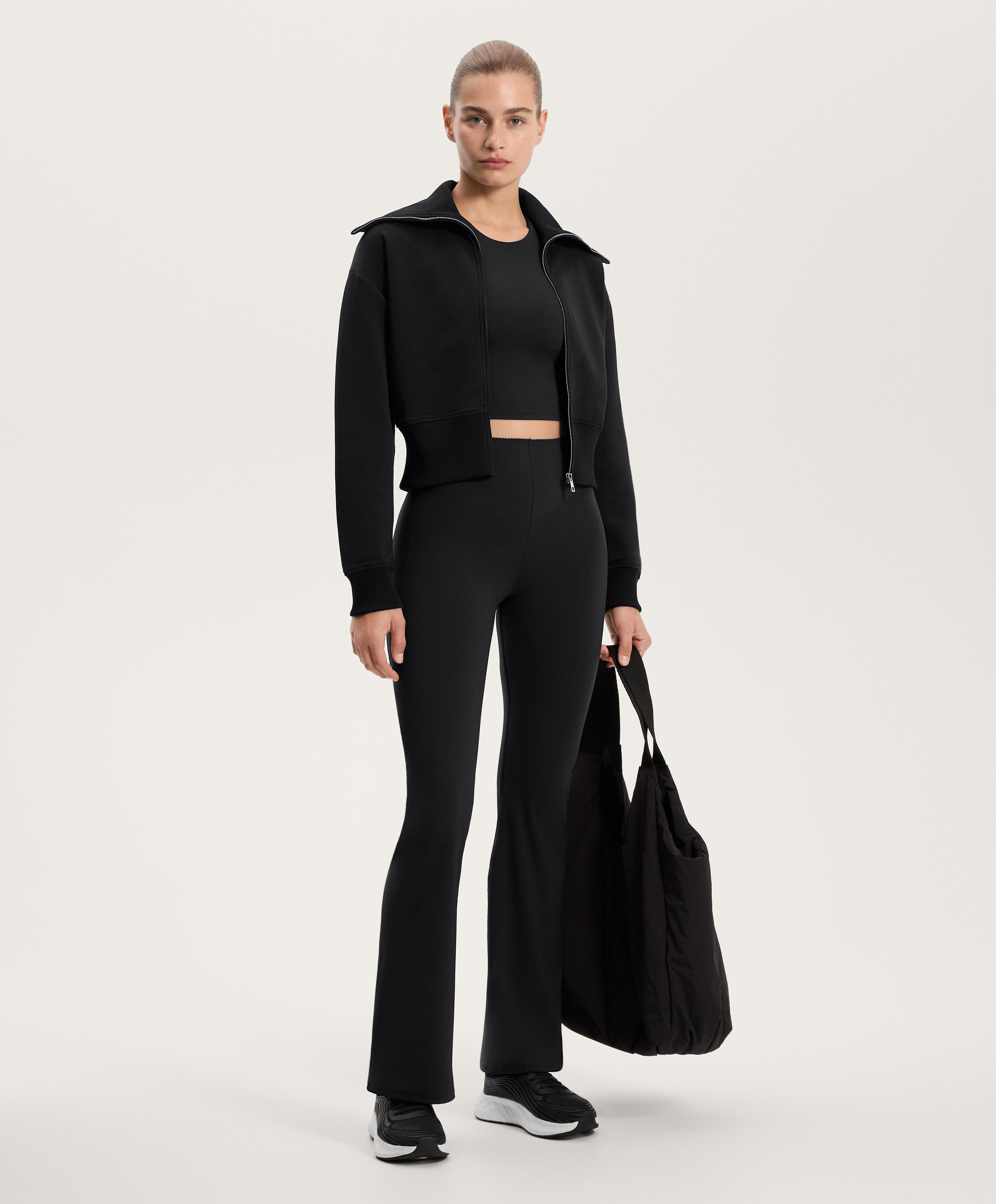 High-rise Compressive Raise Up Flare Trousers