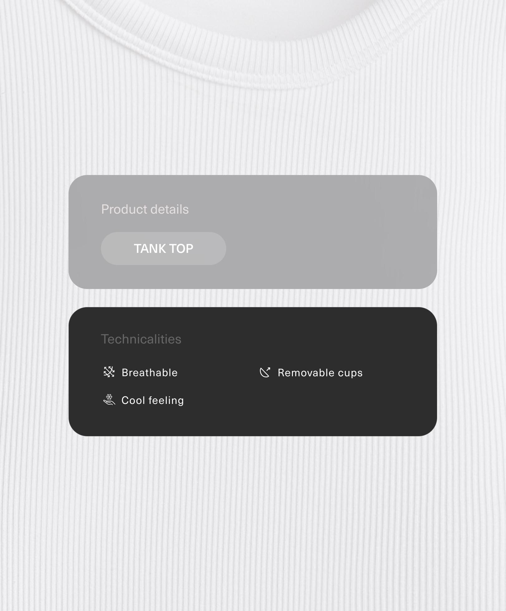 تانك توب طويل مضلع بمزيج من المودال تانك توب طويل مضلع بمزيج من المودال