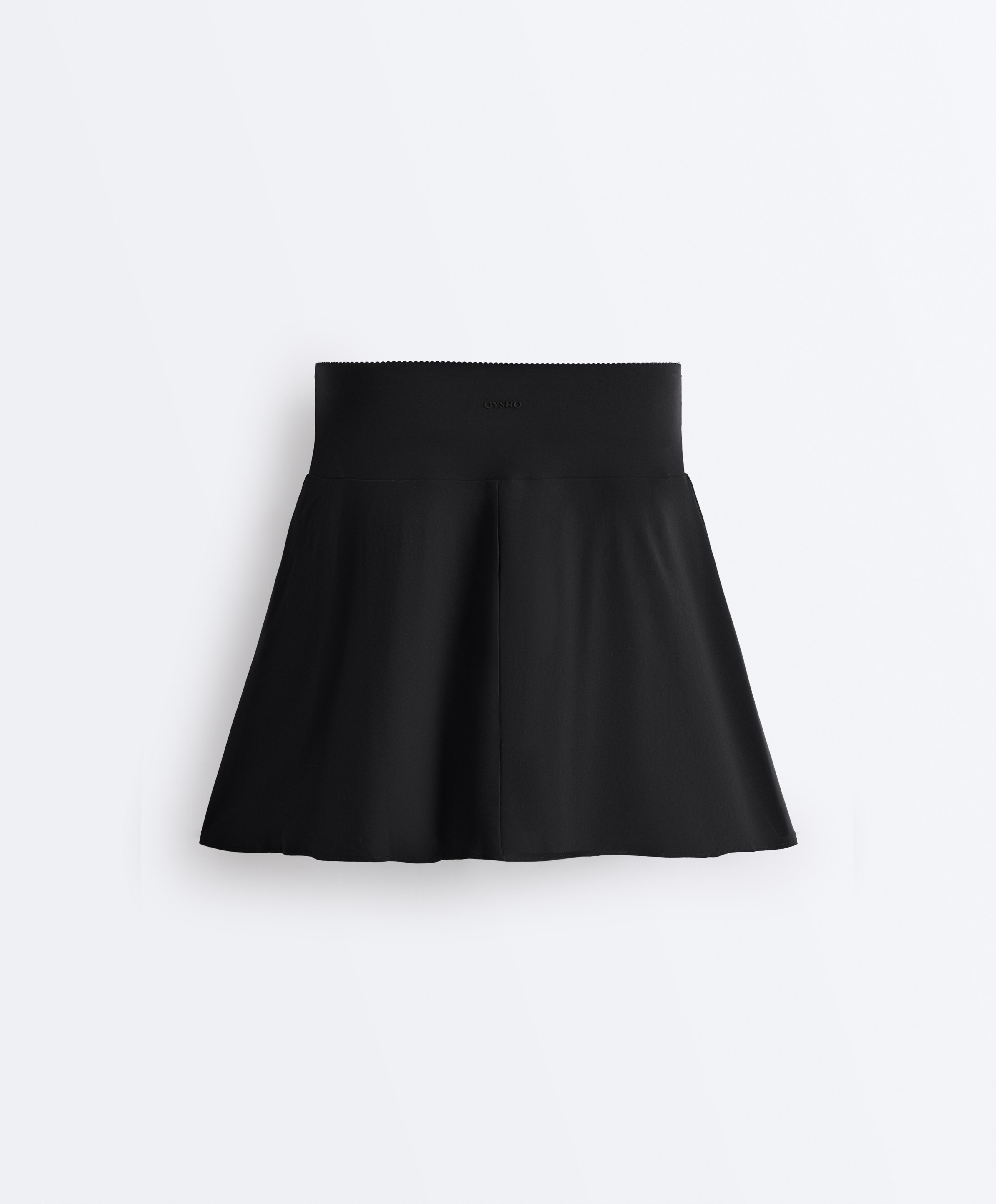 High rise Compressive skirt — BLACK