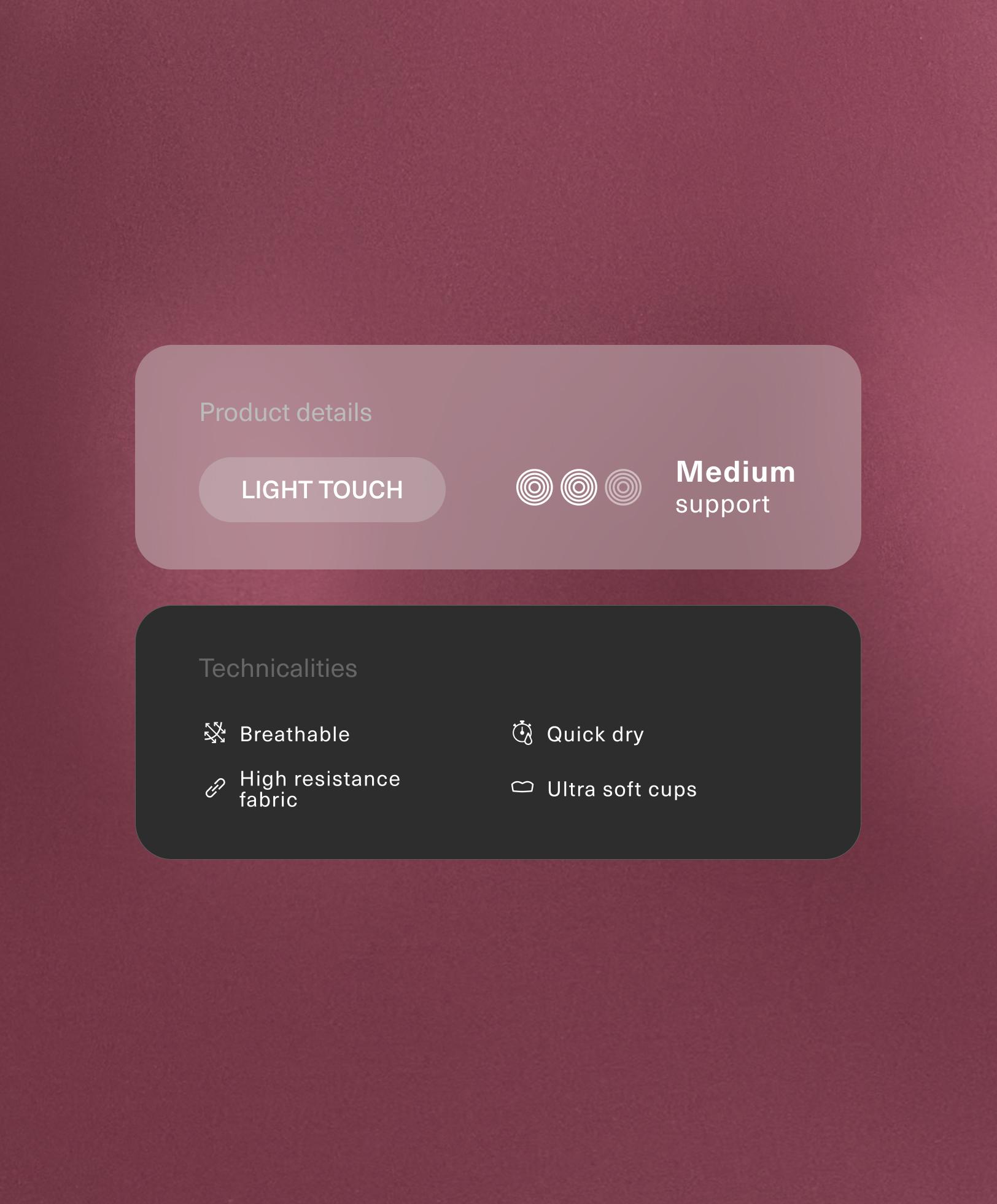 Tank top Light Touch ด้านหลังไขว้