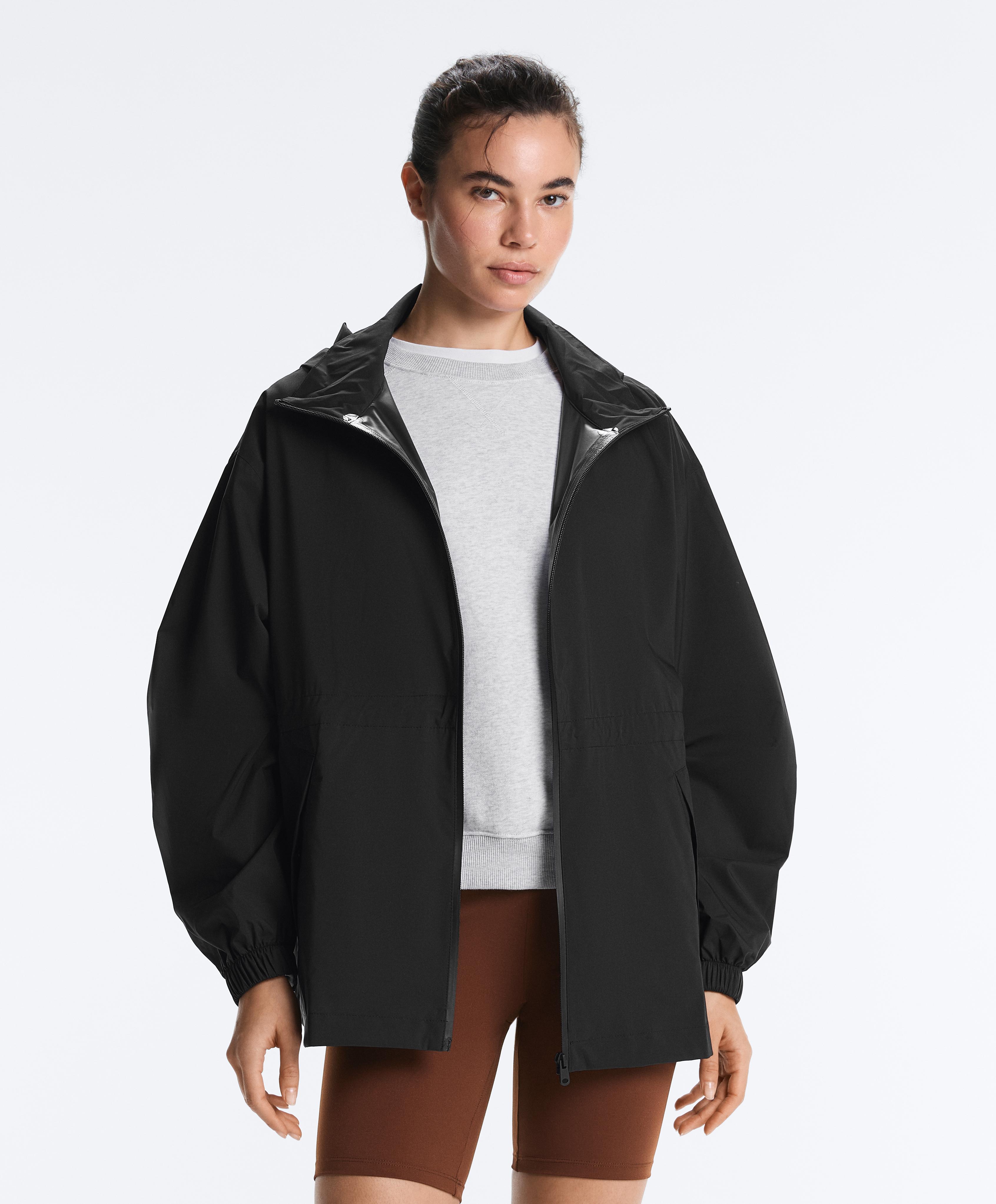 Super extra lightweight 10k packable waterproof jacket — BLACK
