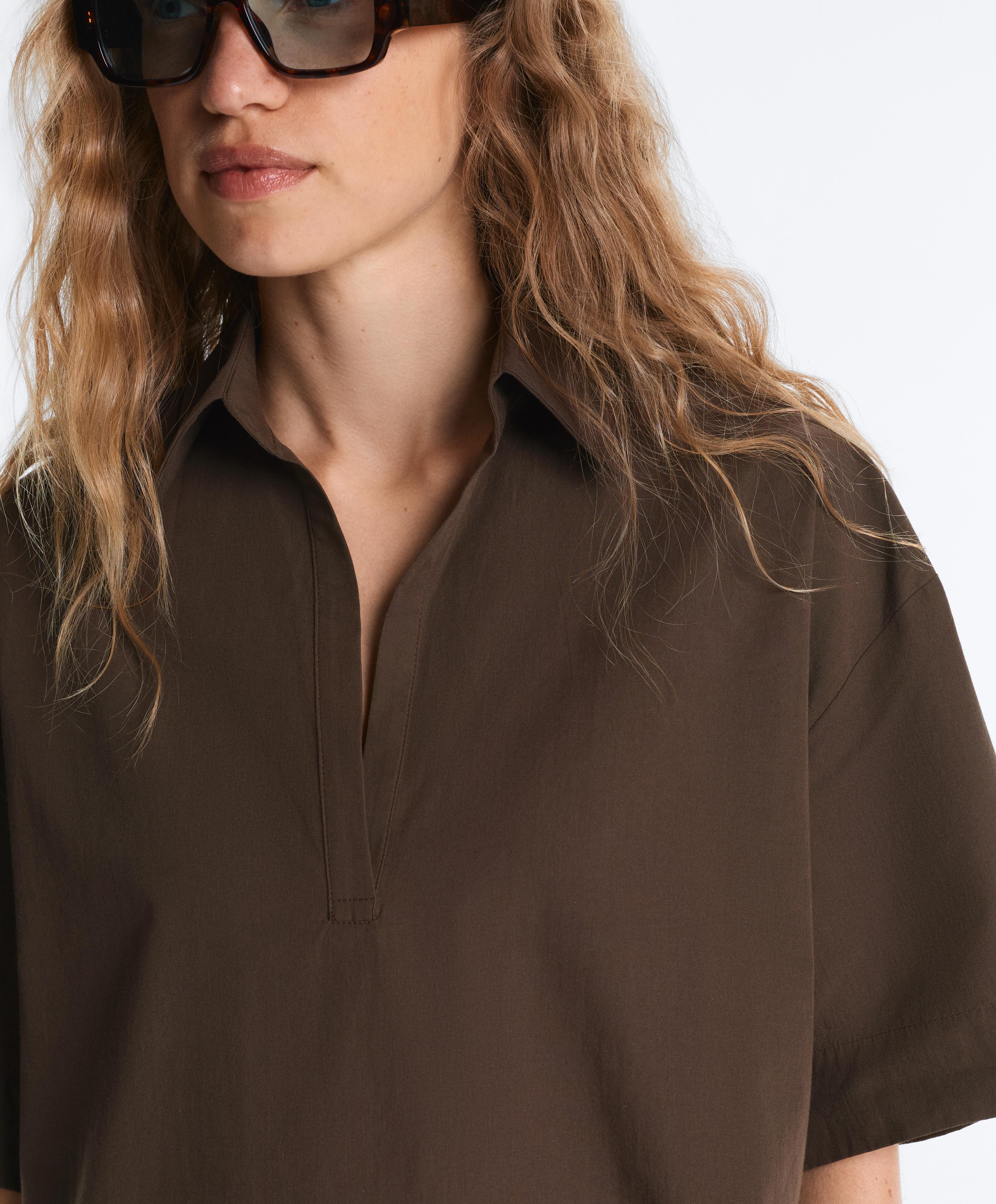 100% cotton poplin polo shirt