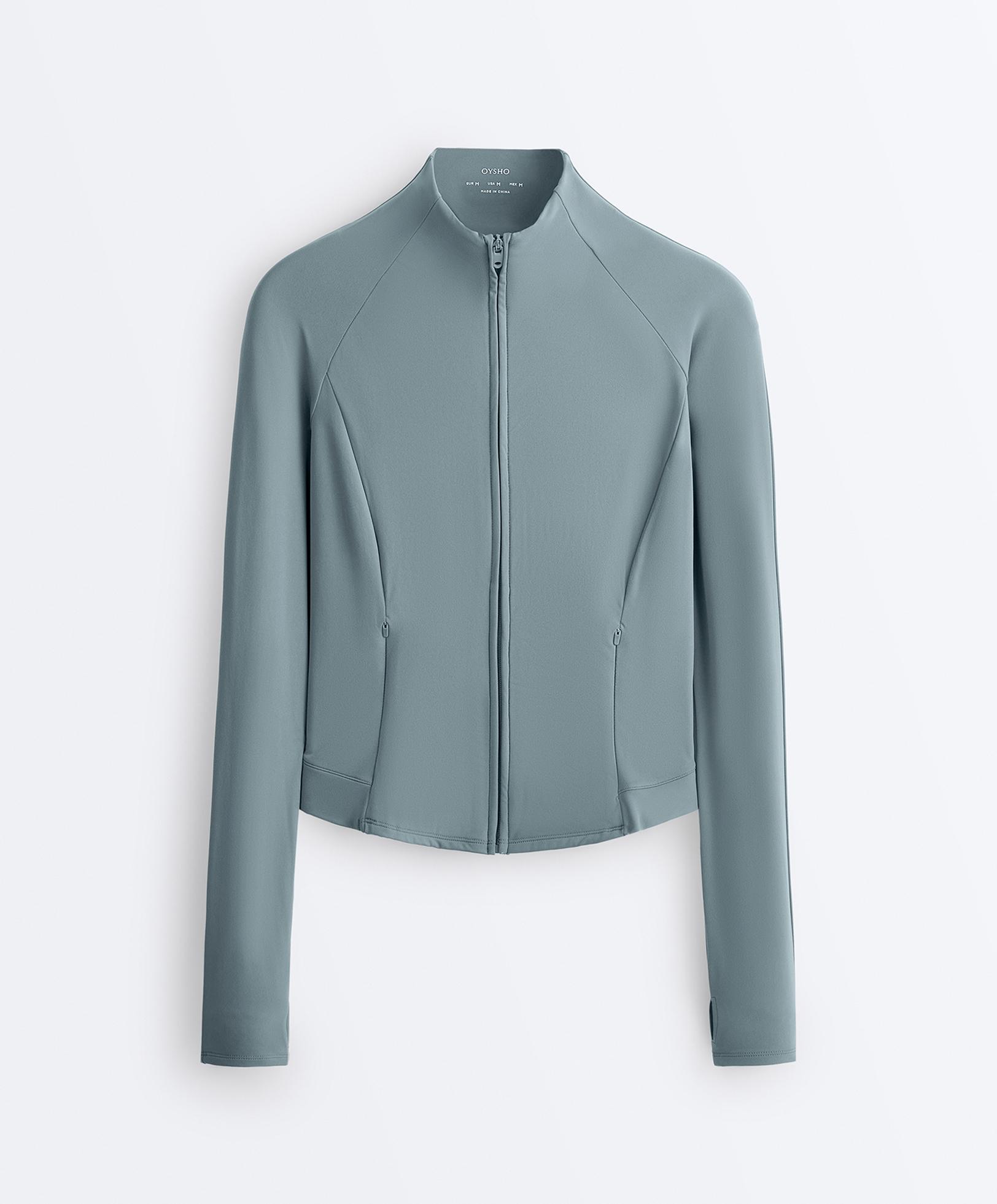 Light warm technical jacket — DARK GREY-BLUE