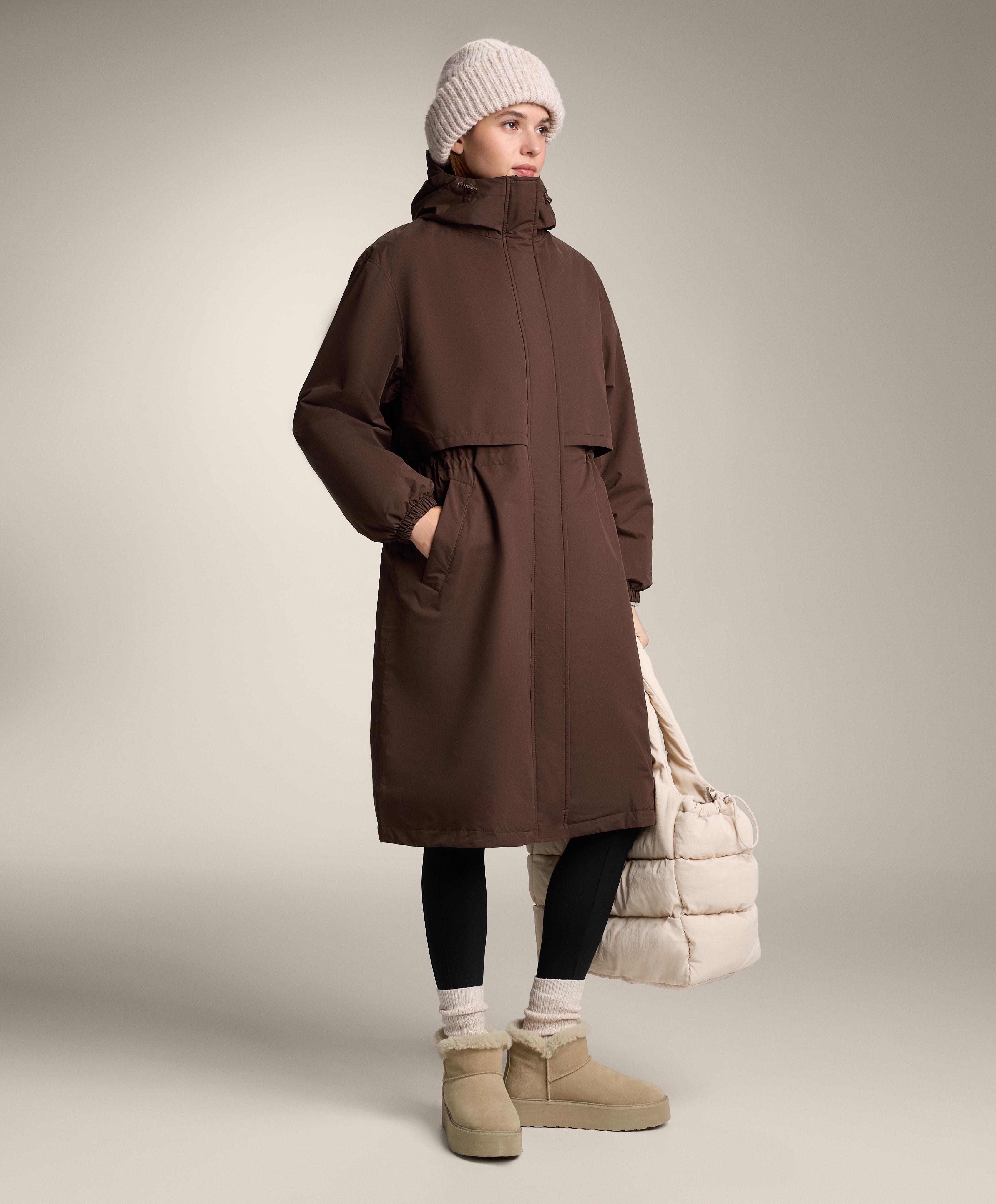 FELLEX® with AEROGEL 10k waterproof long padded jacket — BROWN